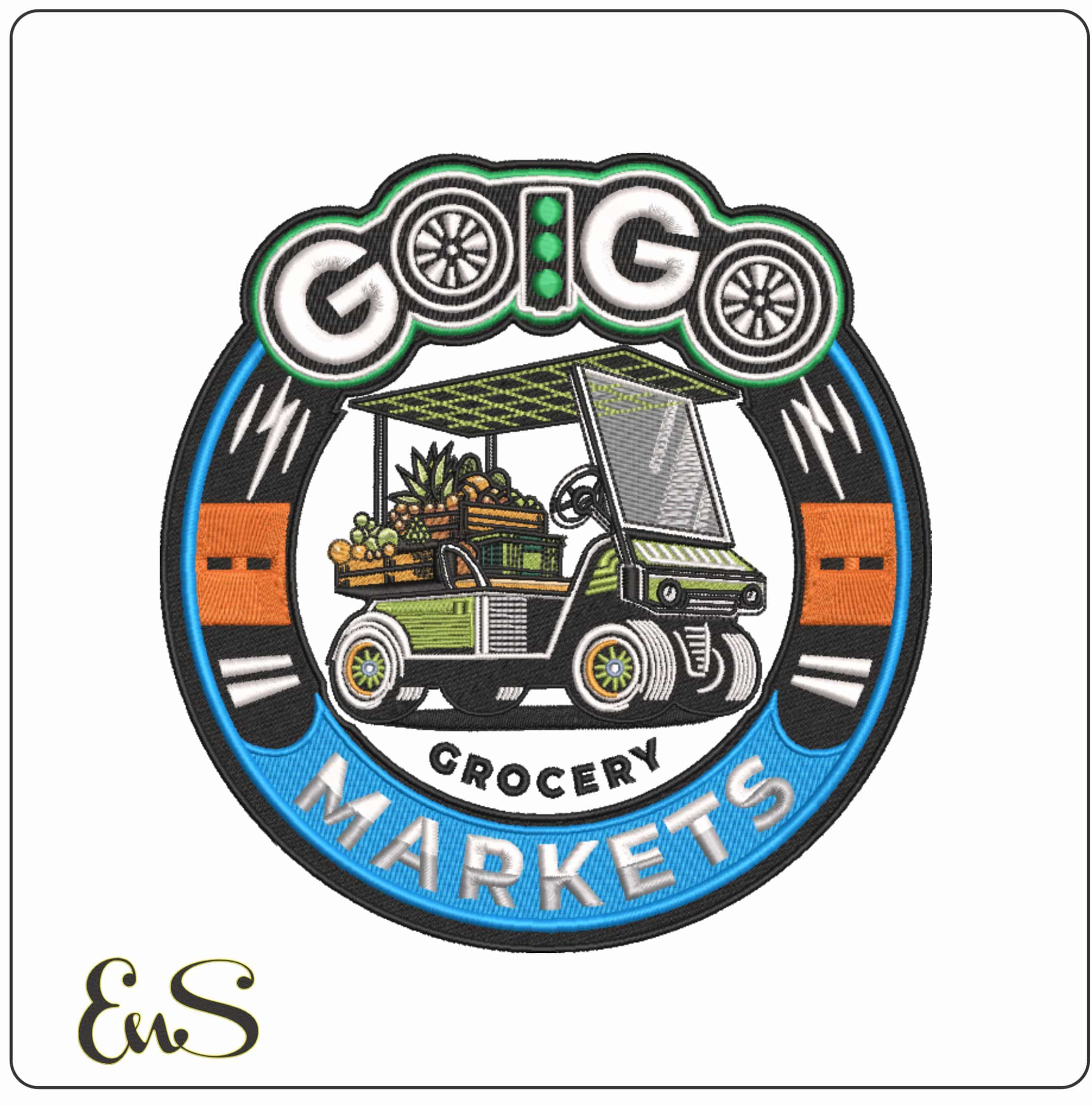 Go Go Markets - Elegant embroidery design file-instant download