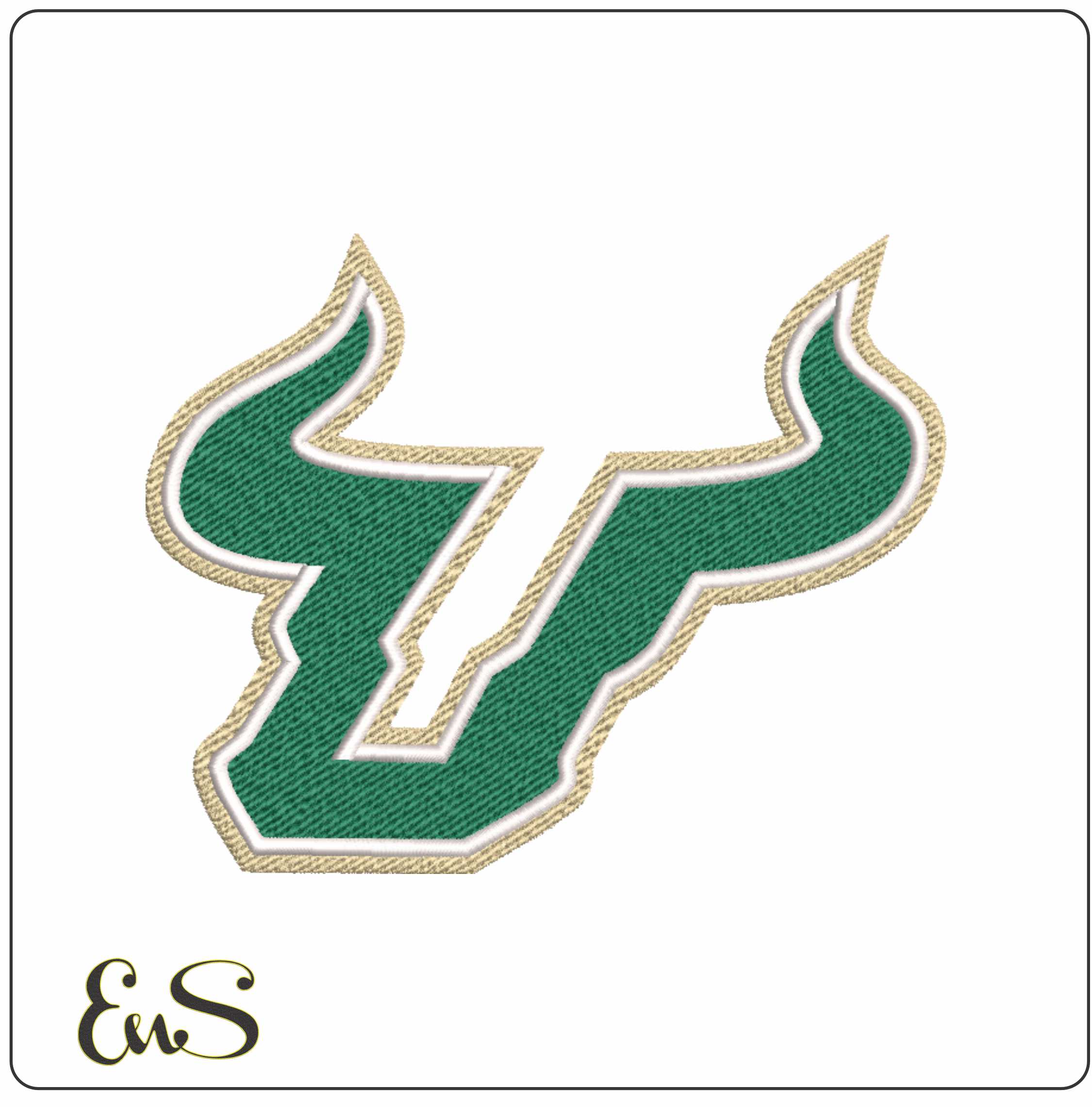 South Florida Bulls embroidery design -South Florida Bulls University men's football embroidery machine pattern embroidery file - instant download