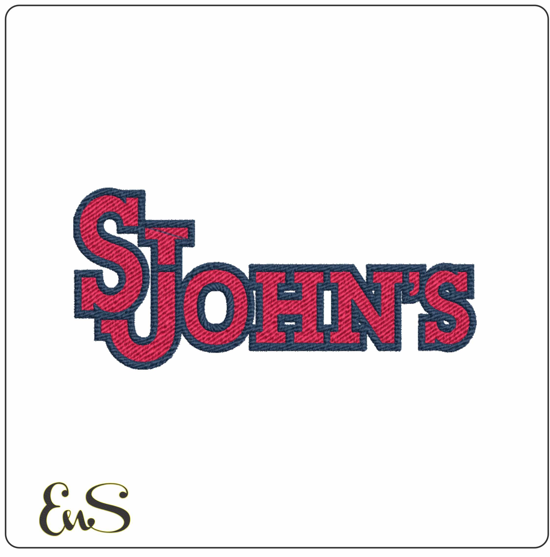St John's Red Storm embroidery design -St John's Red Storm University men's basketball embroidery machine pattern embroidery file - instant download