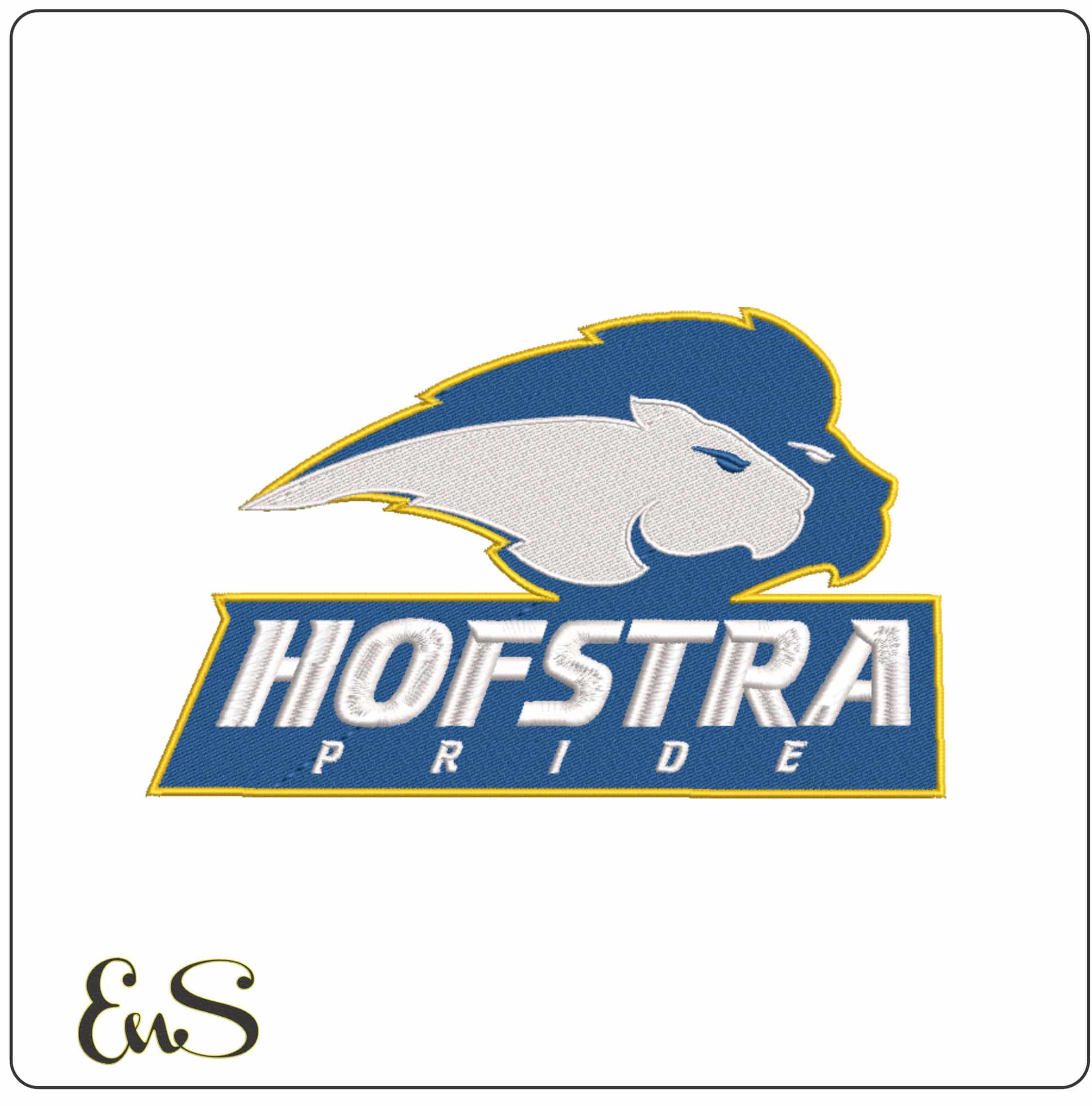 Hofstra Pride 2005 on Hofstra University - Elegant embroidery design file-instant download