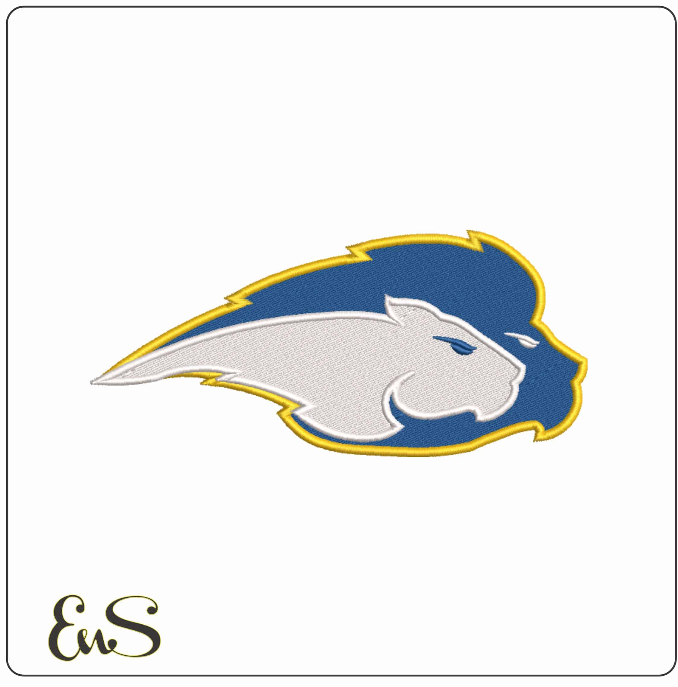 Hofstra Pride Heads 2005 on Hofstra University - Elegant embroidery design file-instant download