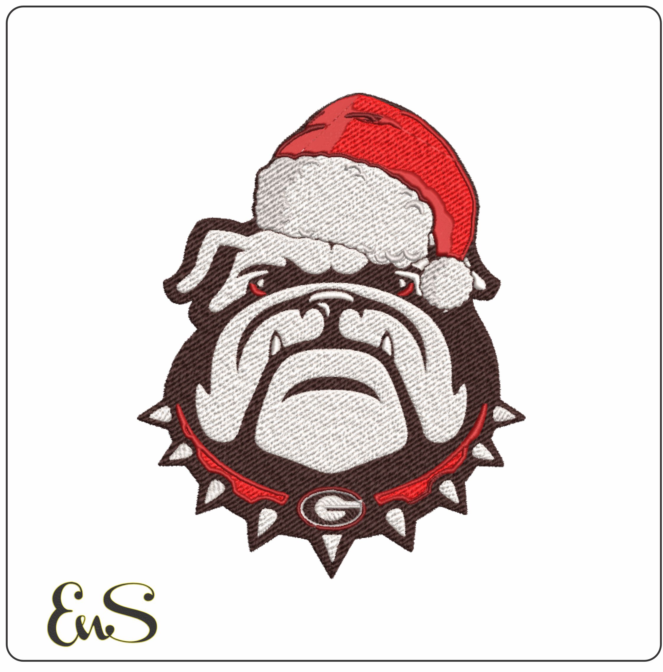 Georgia Bullie Christmas - embroidery file - instant download in a frame