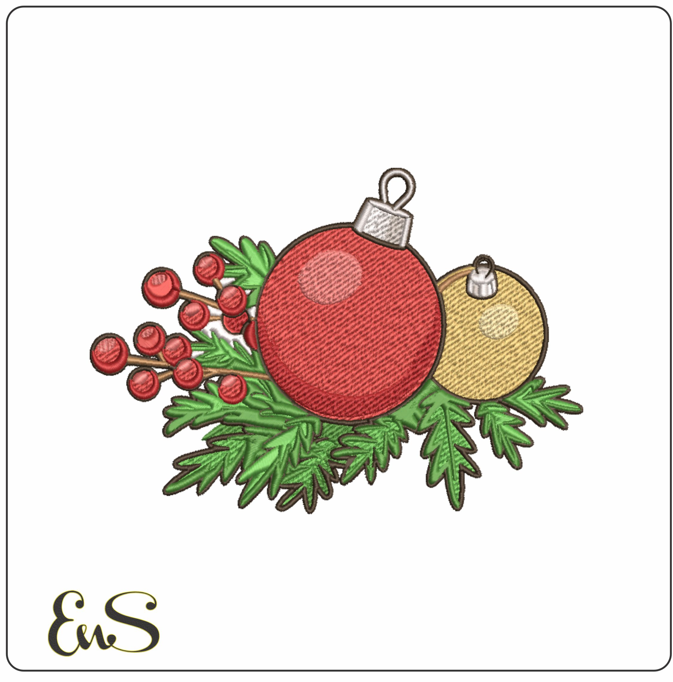Holy & Bubbles Christmas - embroidery file - instant download in a frame