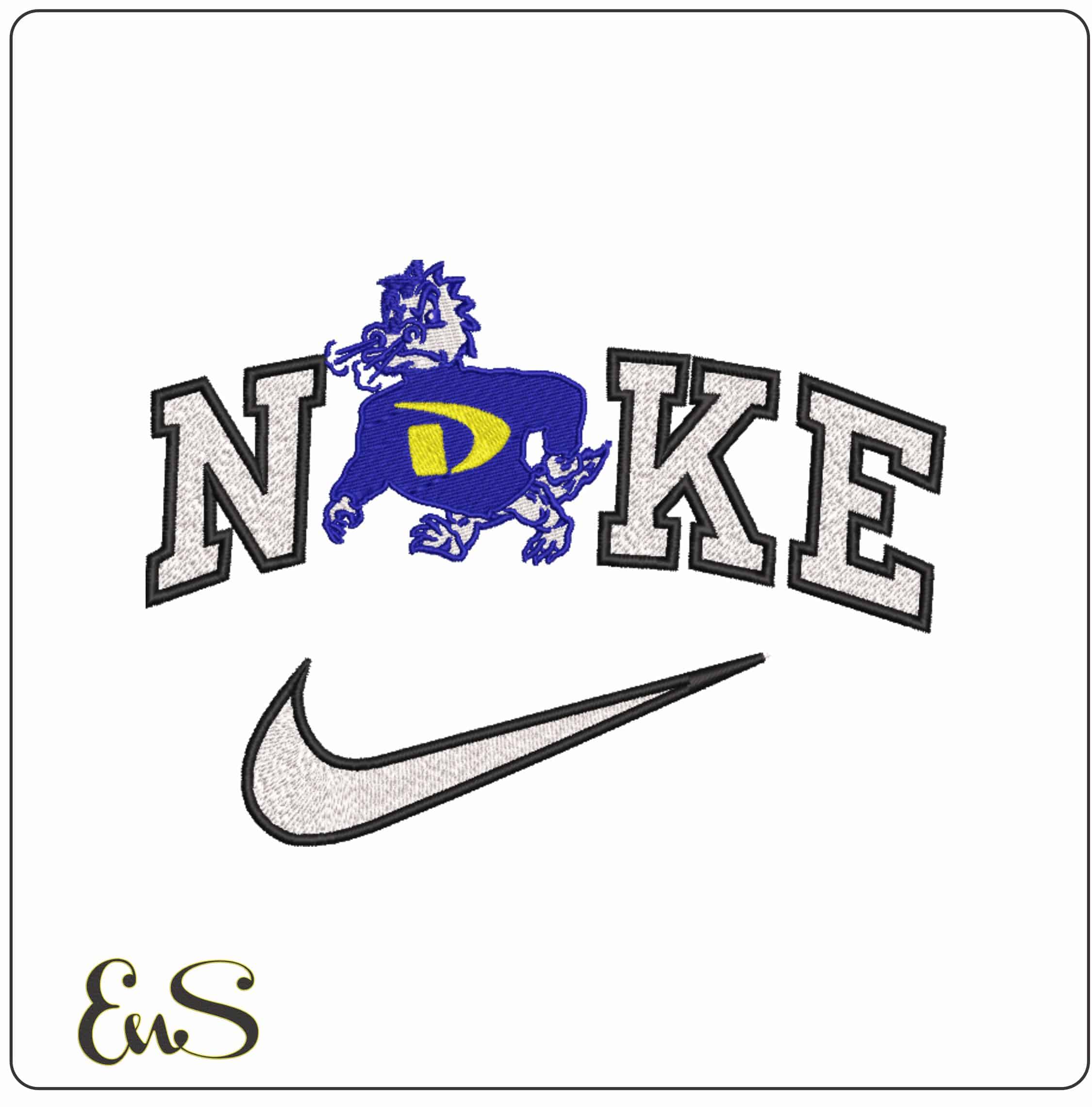 Nike Drexel Dragons 1967 to 1999 Drexel University - Elegant embroidery design file-instant download