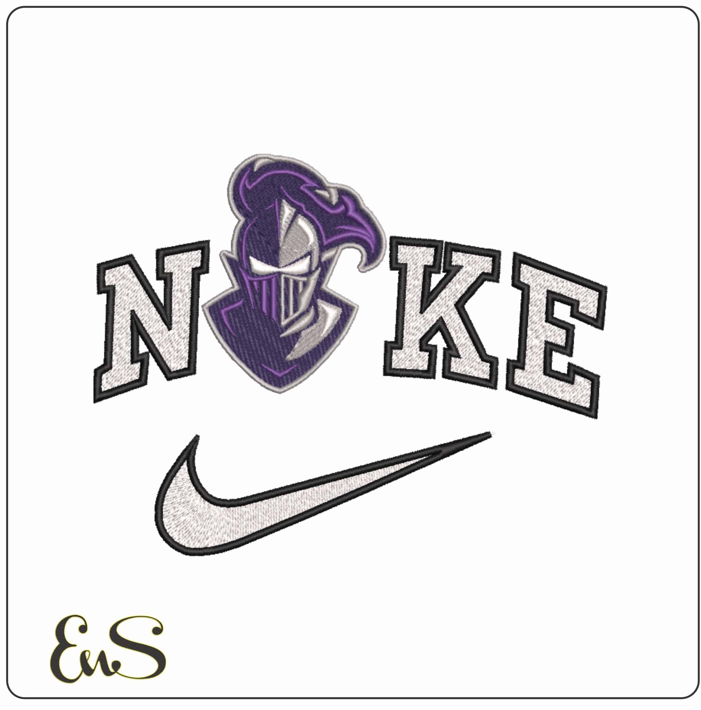 Nike Furman Paladins alternate Furman University - Elegant embroidery design file-instant download