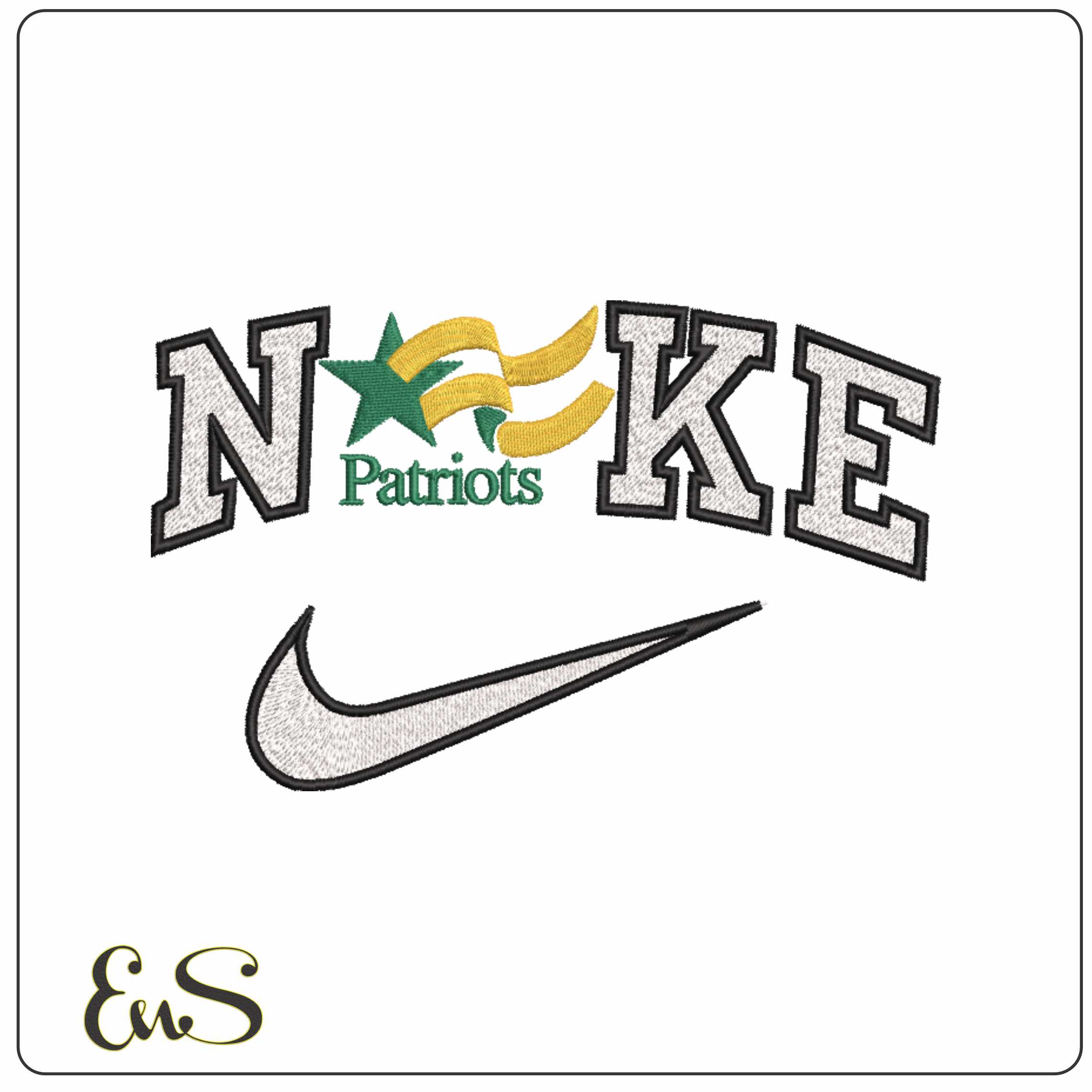 Nike George Mason Patriots 1995 2004 University - Elegant embroidery design file-instant download