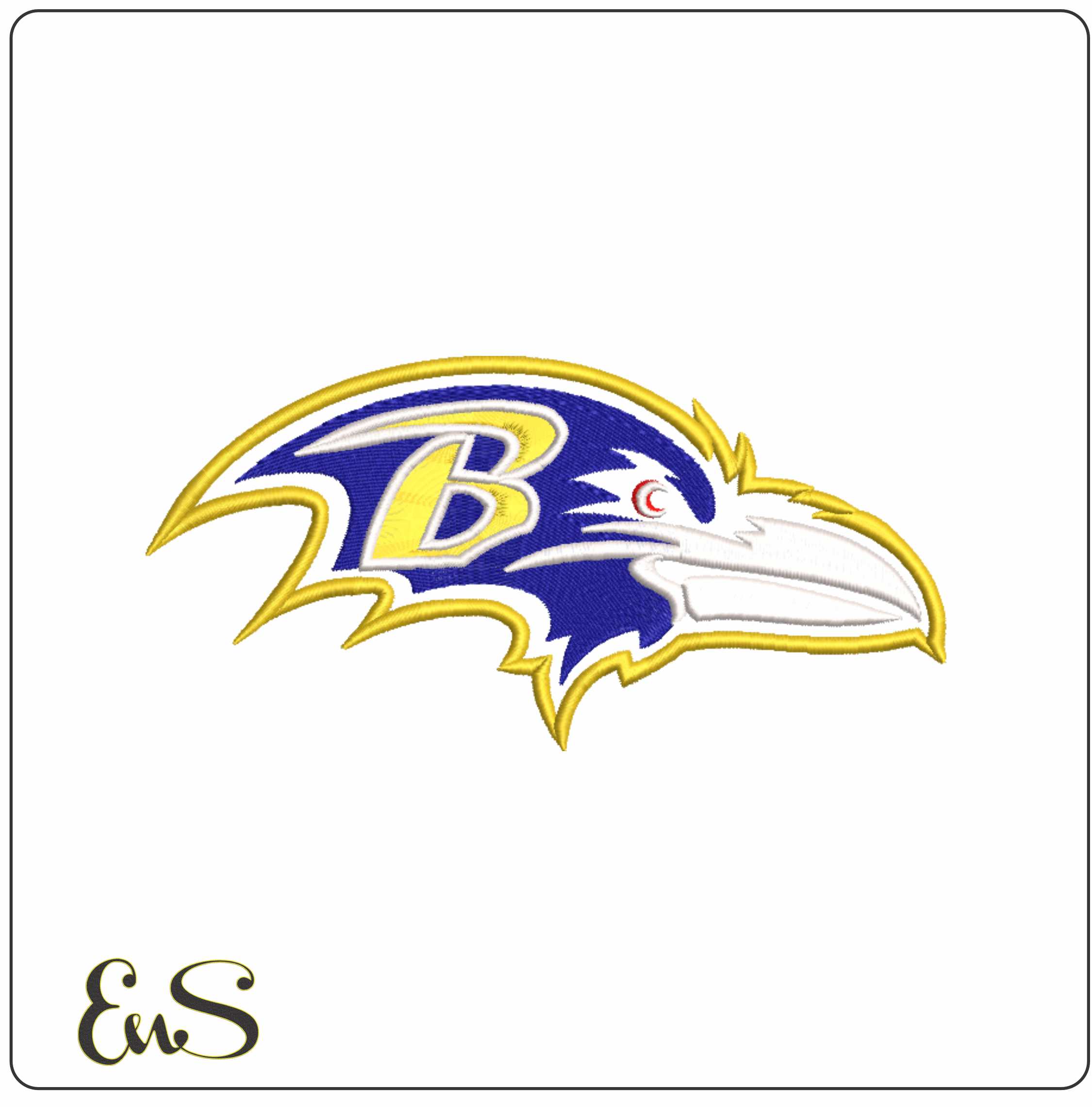 Baltimore Ravens NFL embroidery design -Baltimore Ravens M&T Stadium men's football embroidery machine pattern embroidery file - instant download