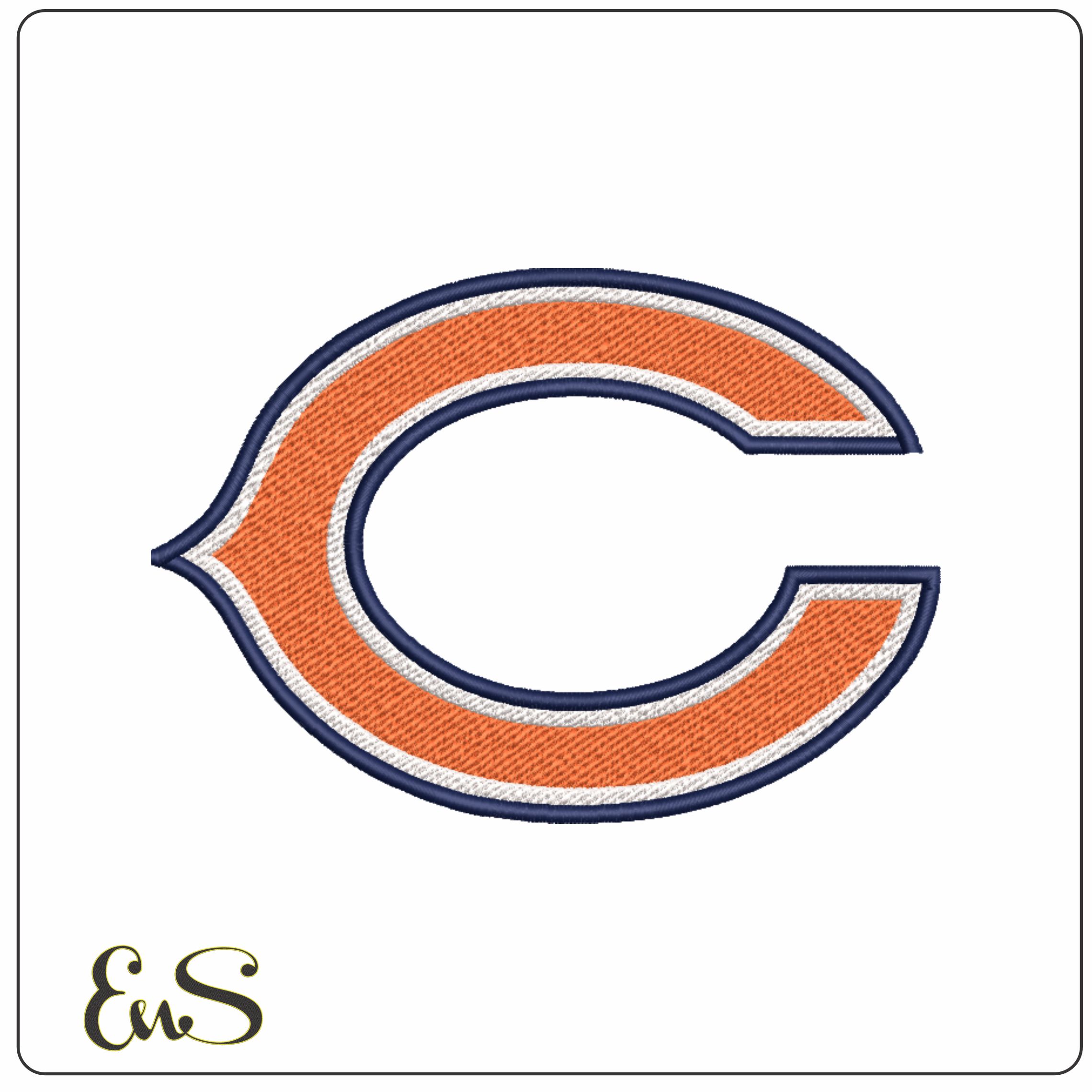 Chicago Bears NFL embroidery design -Wrigley Field Stadium men's football embroidery machine pattern embroidery file - instant download