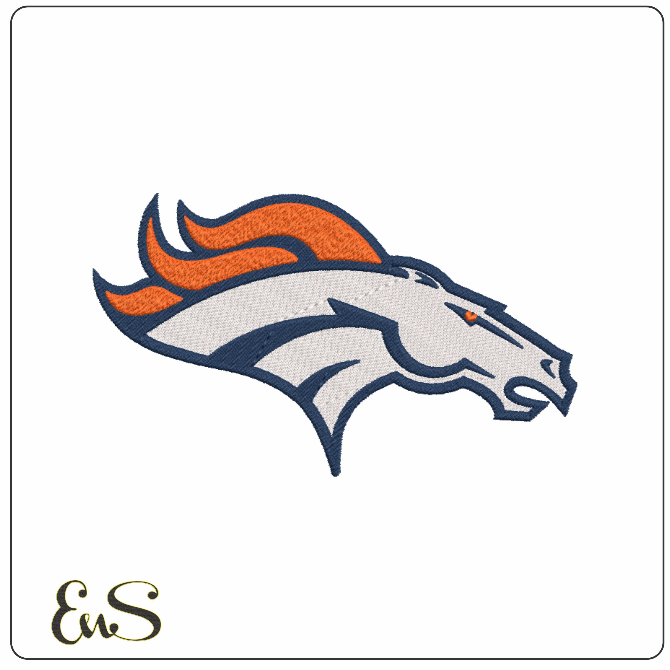 Denver Broncos NFL embroidery design -Mile High Stadium men's football embroidery machine pattern embroidery file - instant download