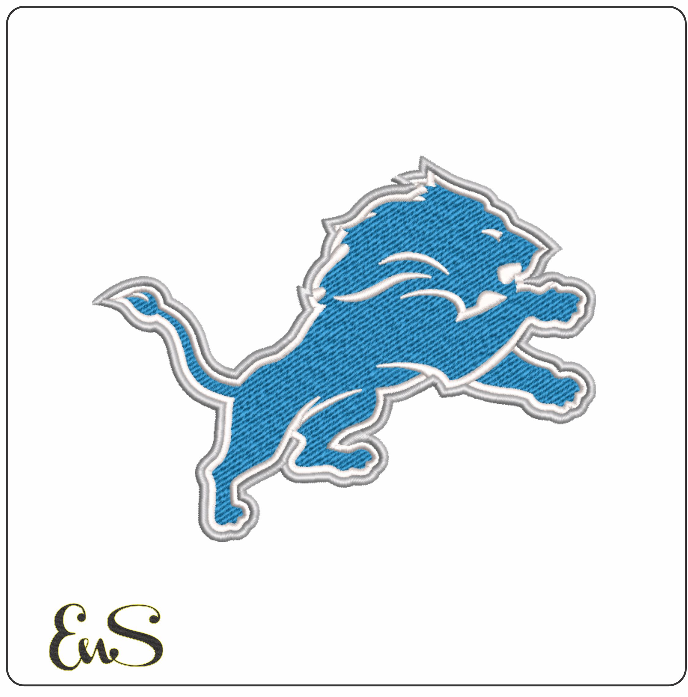 Detroit Lions NFL embroidery design -Ford Field Detroit Michigan Stadium men's football embroidery machine pattern embroidery file - instant download
