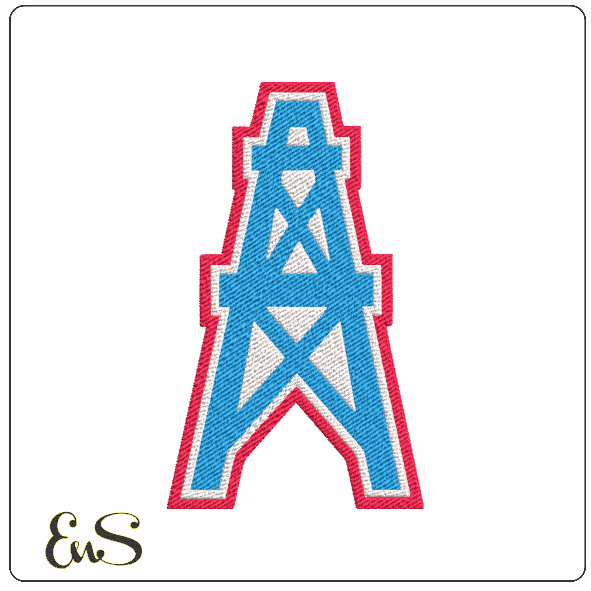 Houston Oilers NFL embroidery design -Houston Texas Stadium men's football embroidery machine pattern embroidery file - instant download