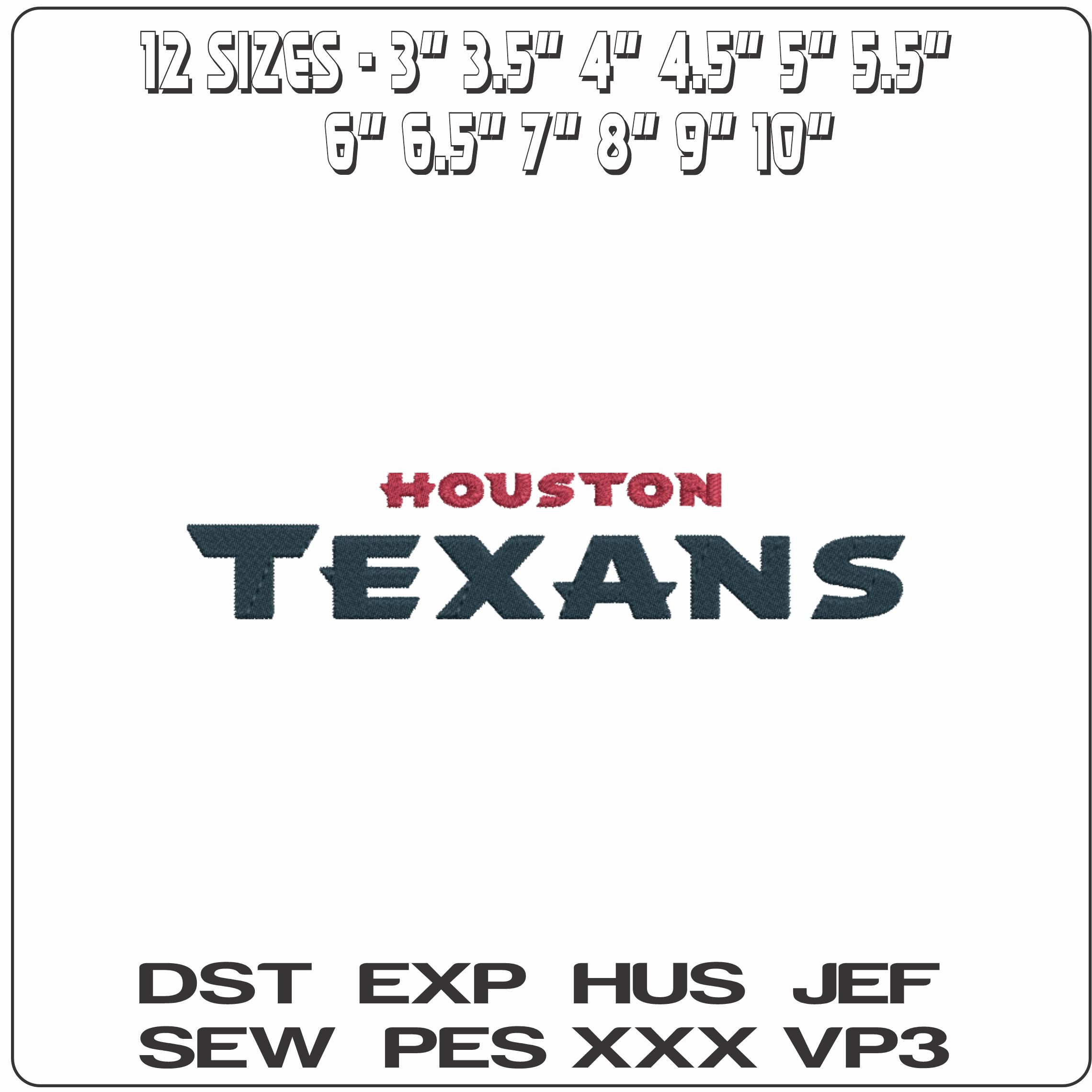 Houston Texans NFL embroidery design -NRG Stadium men's football embroidery machine pattern embroidery file - instant download