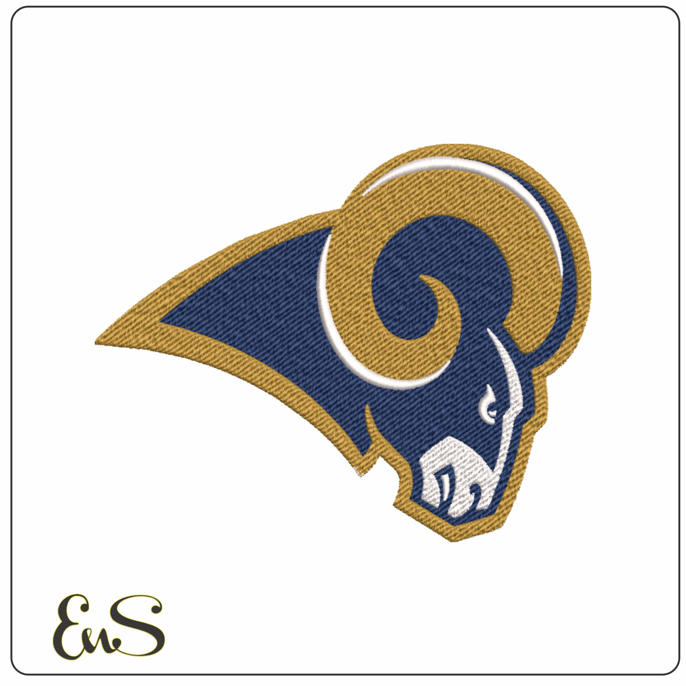Los Angeles Rams NFL embroidery design -Sofi men's football embroidery machine pattern embroidery file - instant download