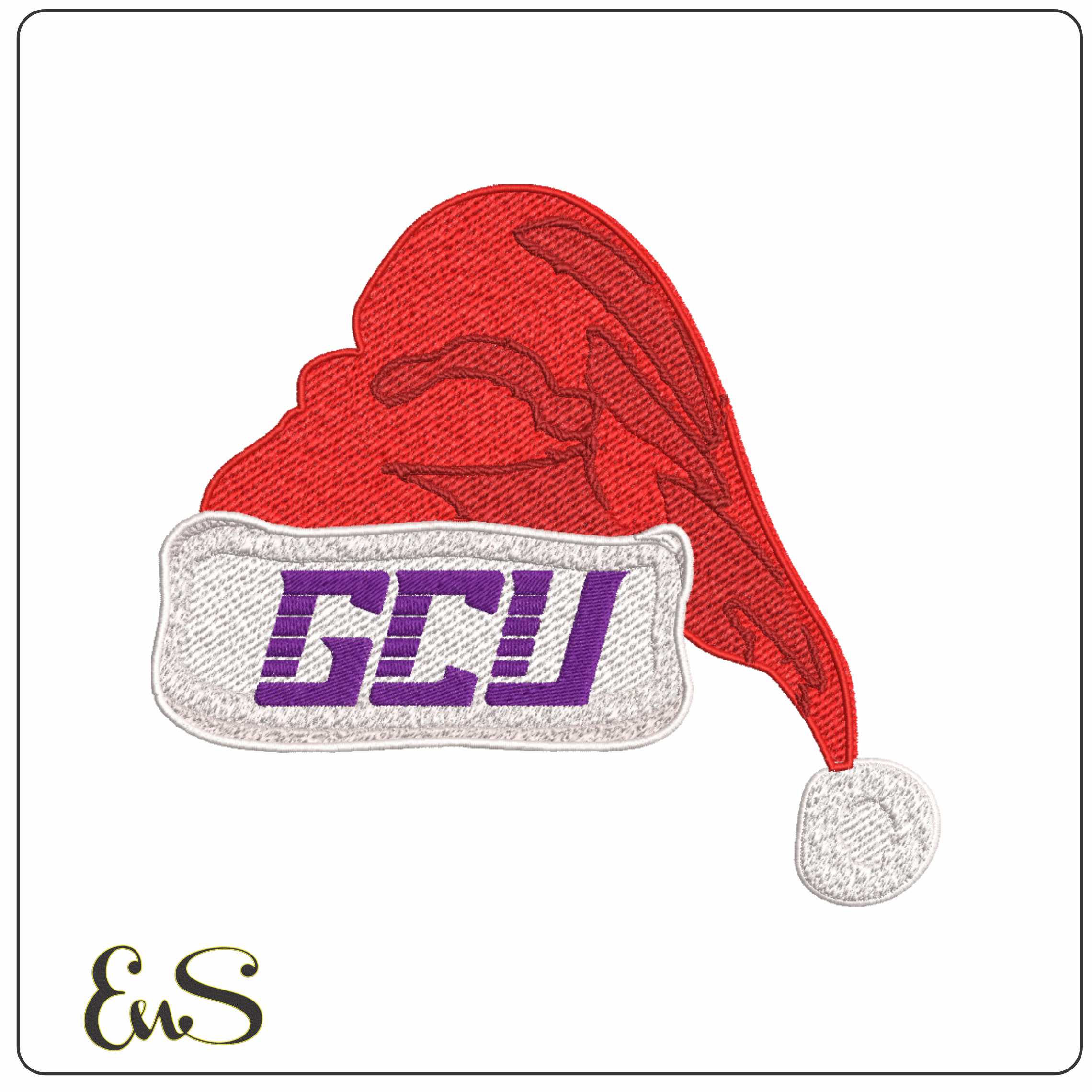 Santa Hat Grand Canyon Antelopes 2023 - Elegant embroidery design file-instant download