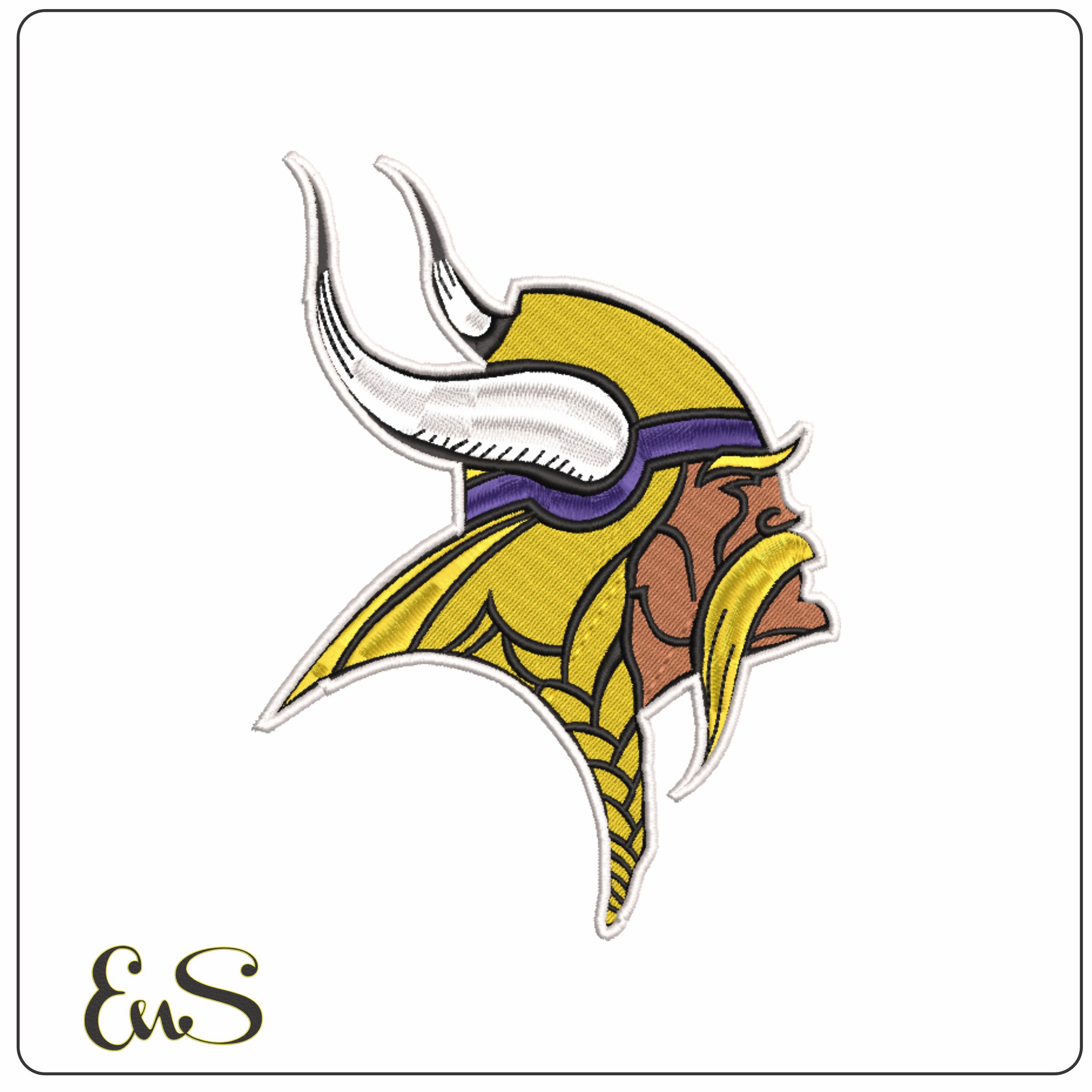 Minnesota Vikings NFL embroidery design -U.S Bank Stadium men's football embroidery machine pattern embroidery file - instant download