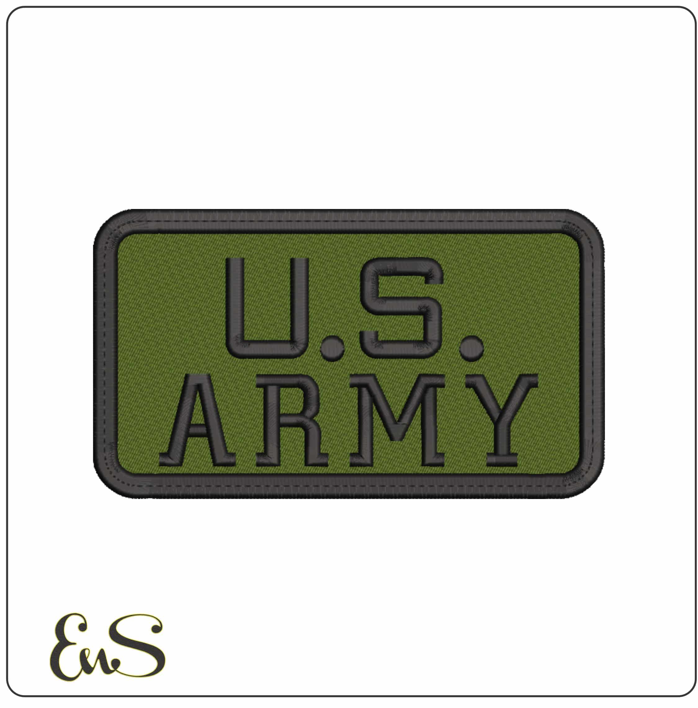 US Army Patch  - Elegant embroidery design file-instant download