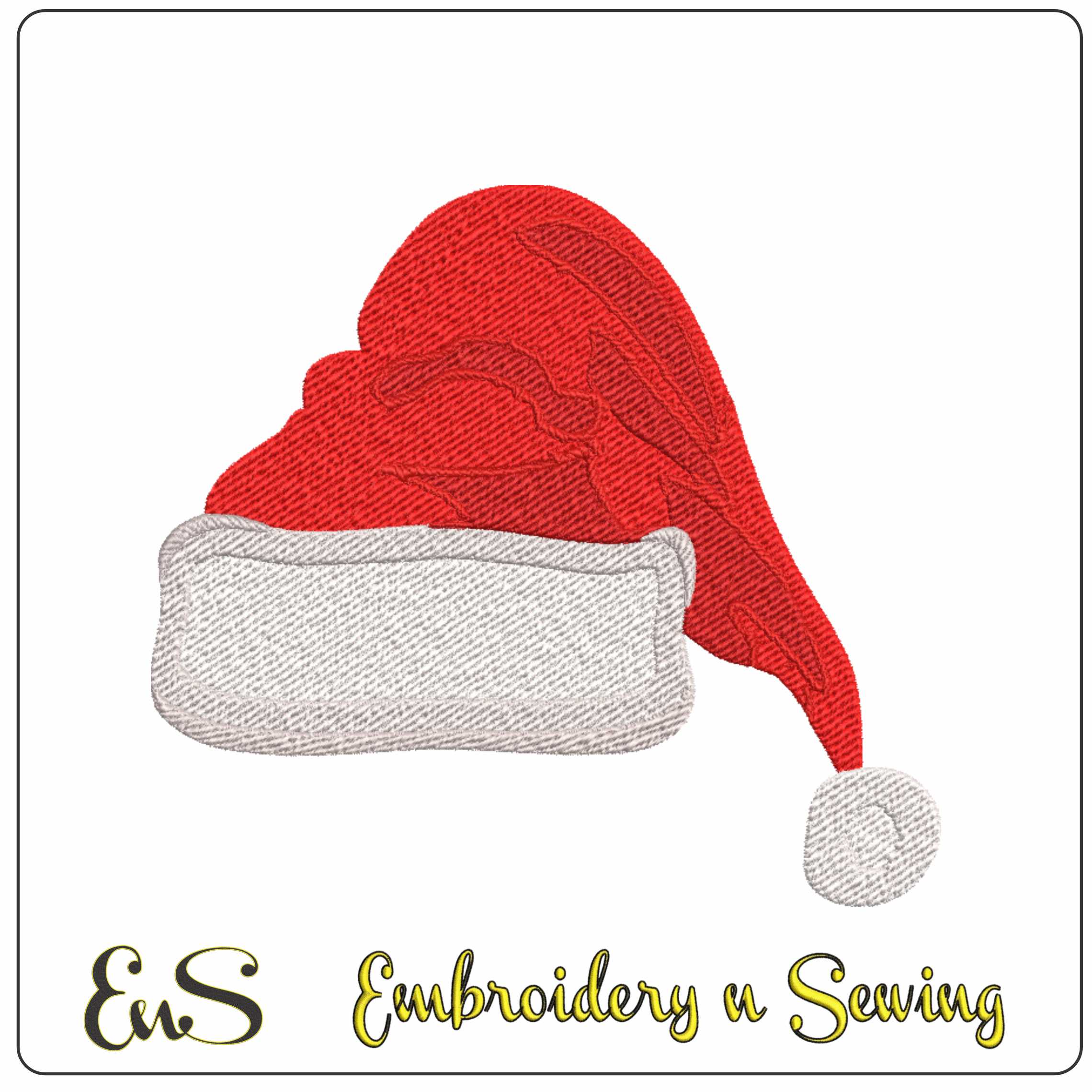 Xmas Hat - Elegant embroidery design file-instant download