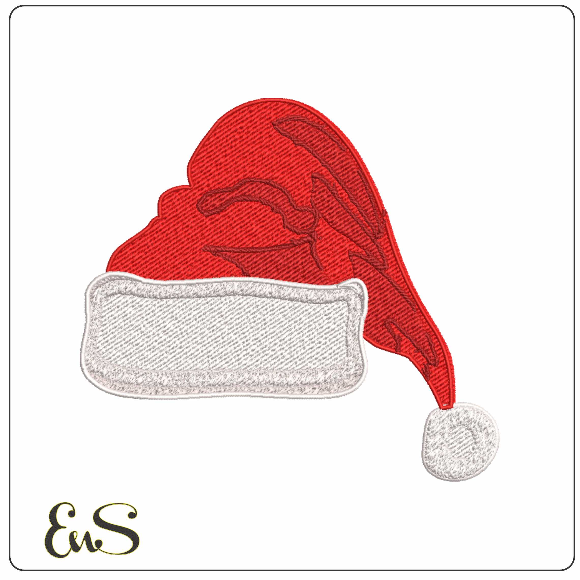 Xmas Hat  - Elegant embroidery design file-instant download
