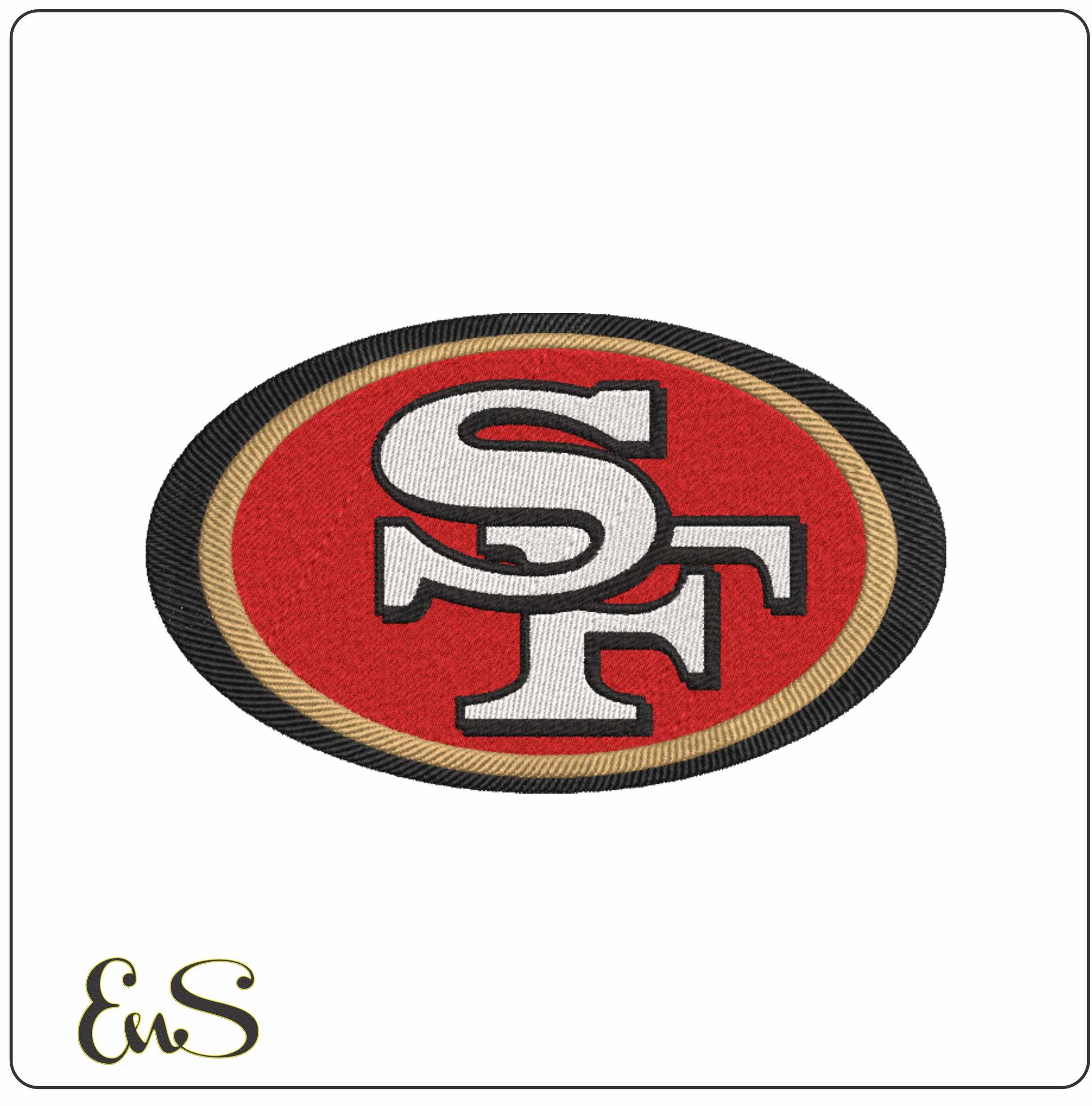 San Francisco 49ers NFL embroidery design -Levi's Stadium men's football embroidery machine pattern embroidery file - instant download