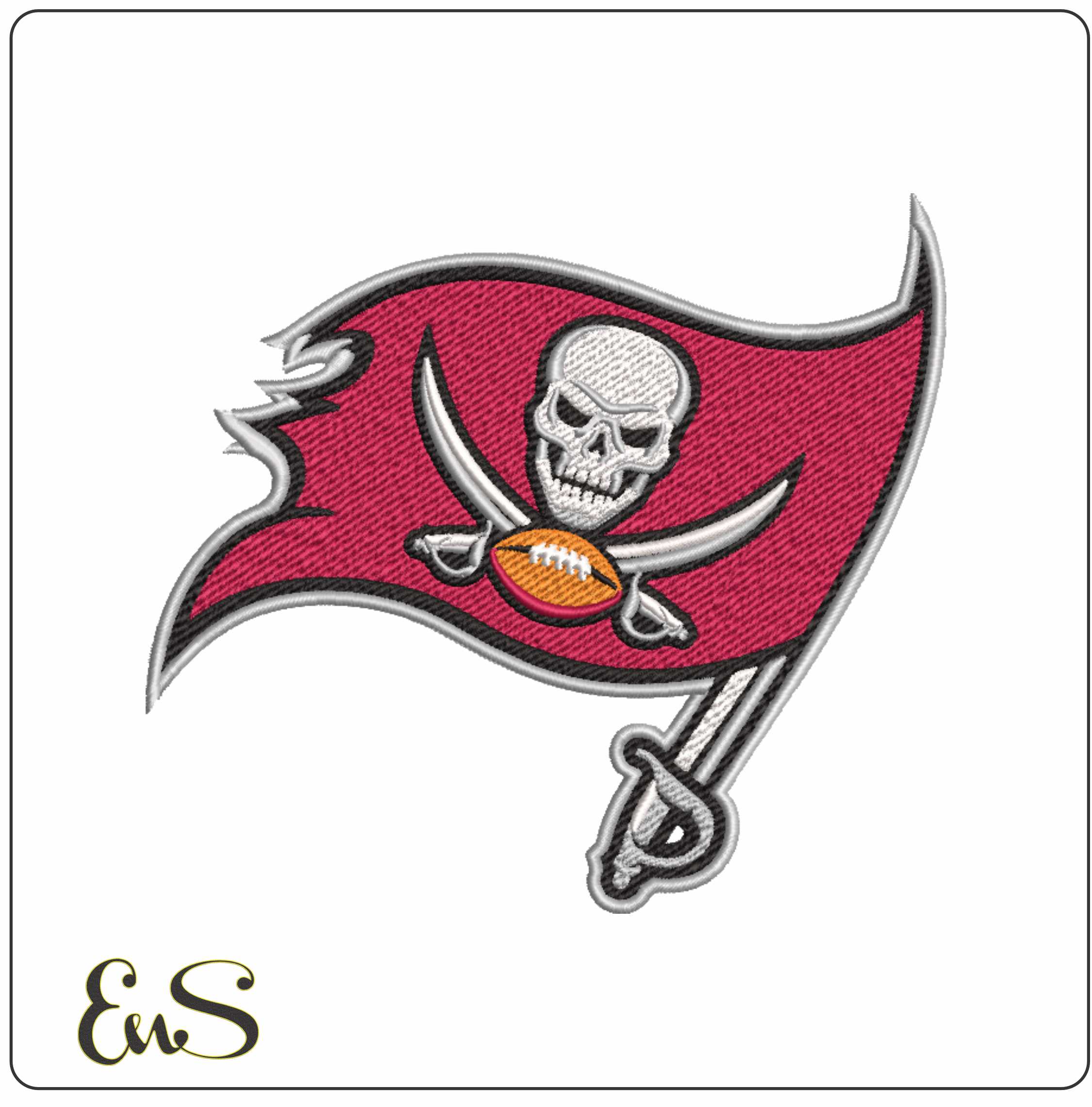 Tampa Bay Buccaneers NFL embroidery design -Raymond James Stadium men's football embroidery machine pattern embroidery file - instant download