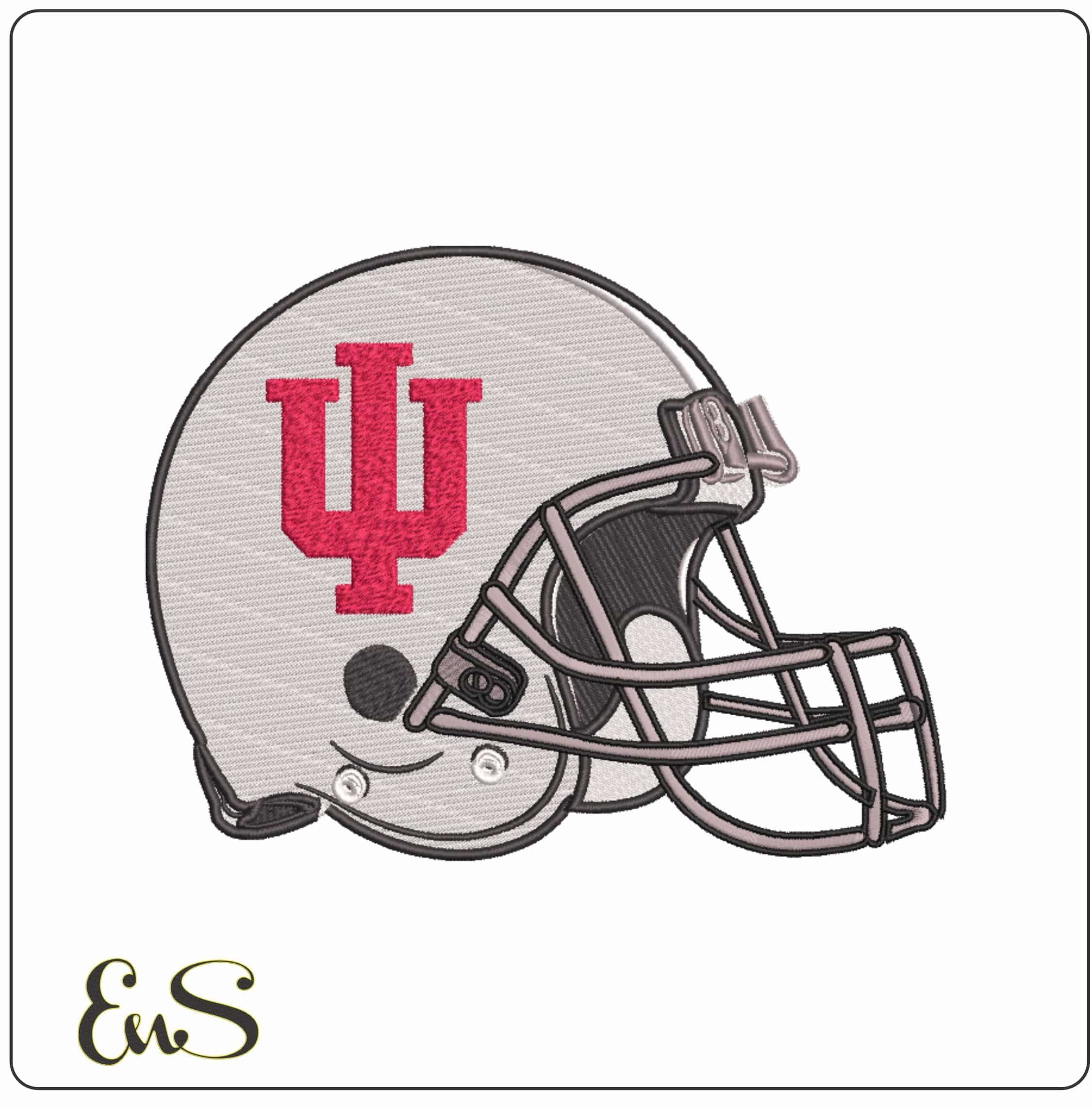 AF Helmet Indiana Hoosiers 2002 on Indiana University  - Elegant embroidery design file-instant download