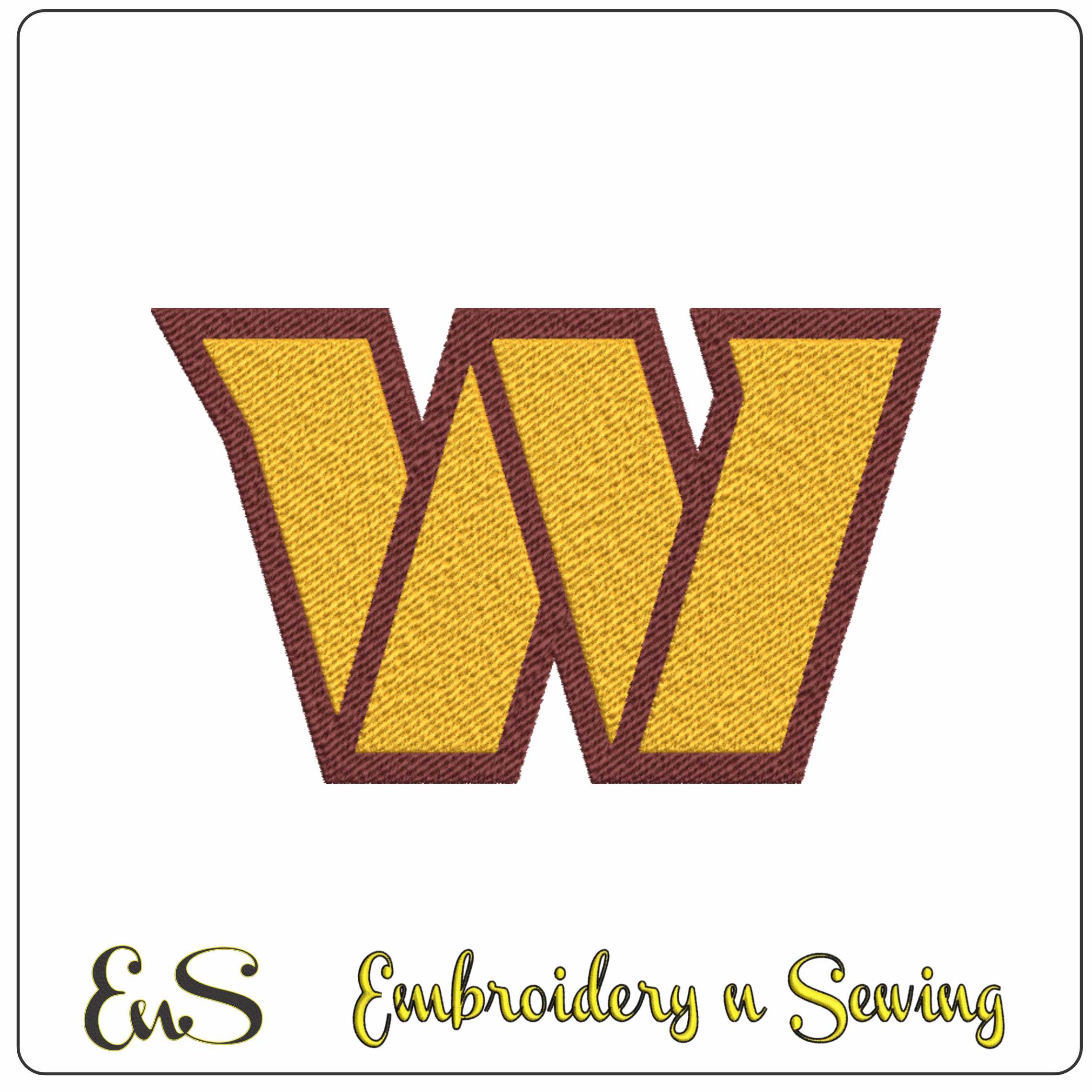 Washington Redskin Commanders NFL embroidery design -FedExField Stadium men's football embroidery machine pattern embroidery file - instant download