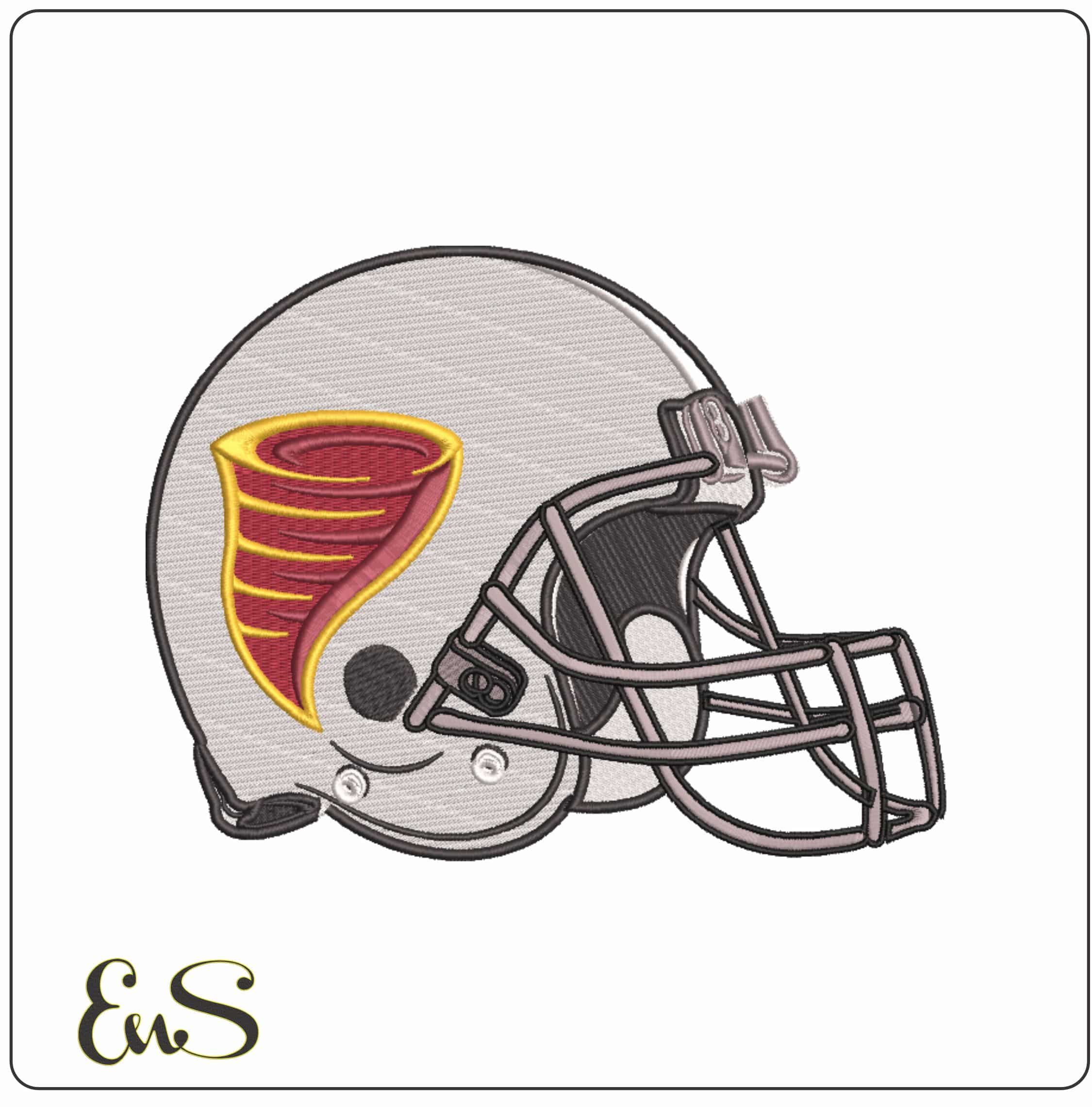 AF Helmet Iowa State Cyclones Secondary  - Elegant embroidery design file-instant download