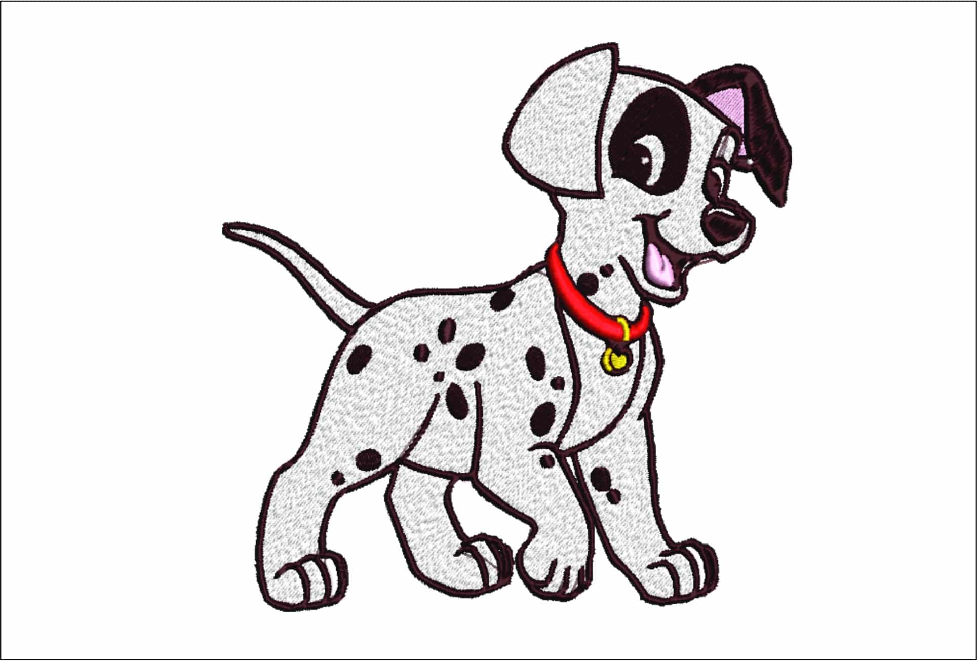 101 Dalmatian embroidery design Cartoon Patch embroidery design machine pattern Baby toddler embroidery file instant download in frame