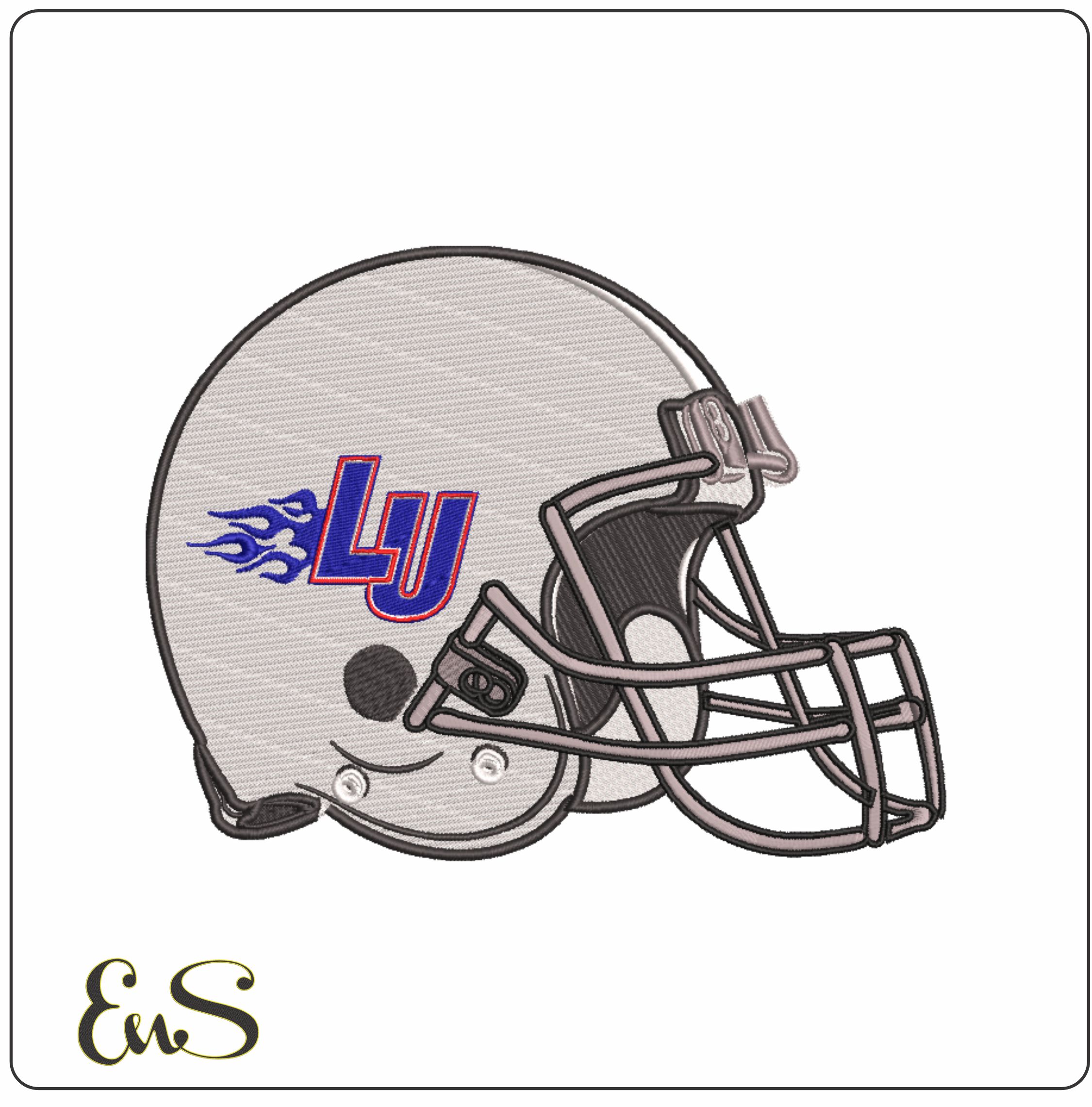 Af Helmet Liberty Flames 2000 To 2003 Liberty University