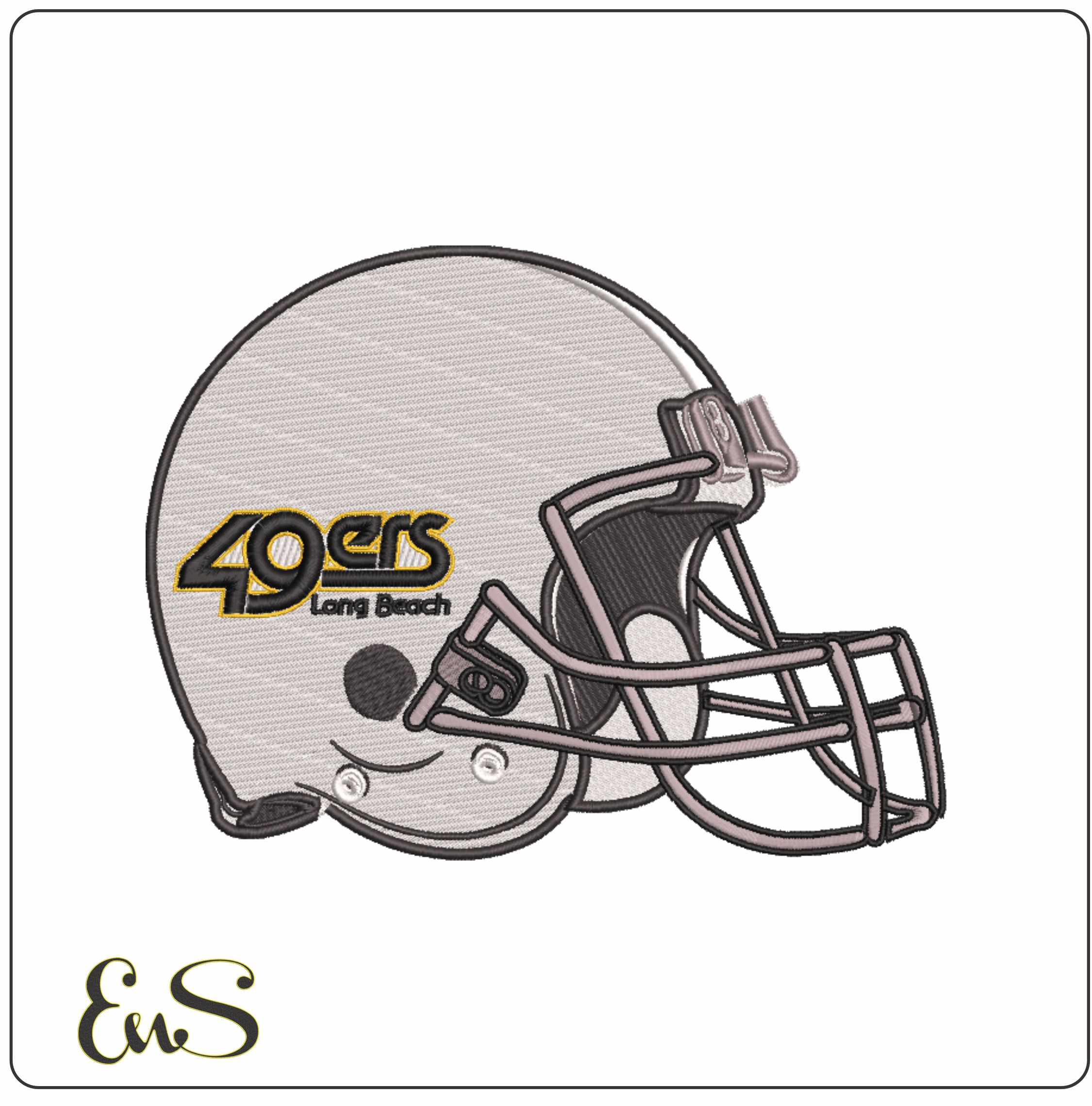 Af Helmet Long Beach State 49Ers 1984 To 1992 California State University