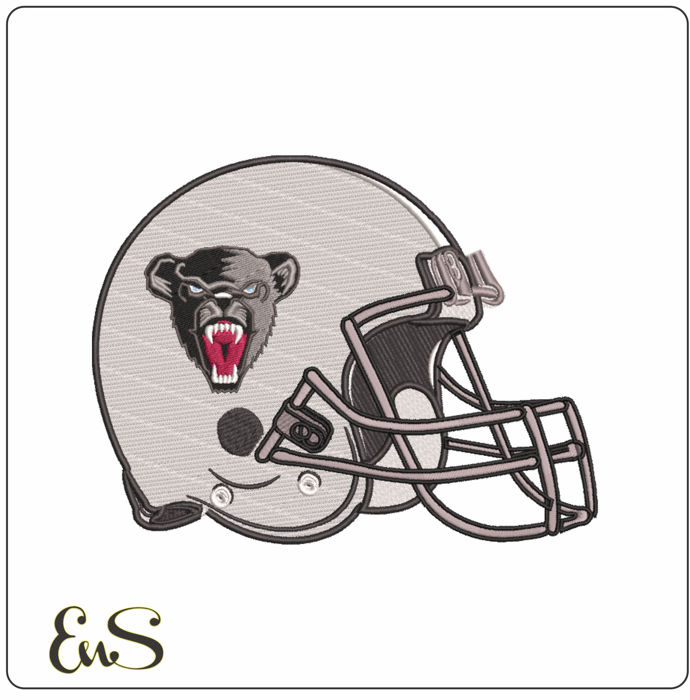 Af Helmet Maine Black Bears Head 1980 On University Of Maine