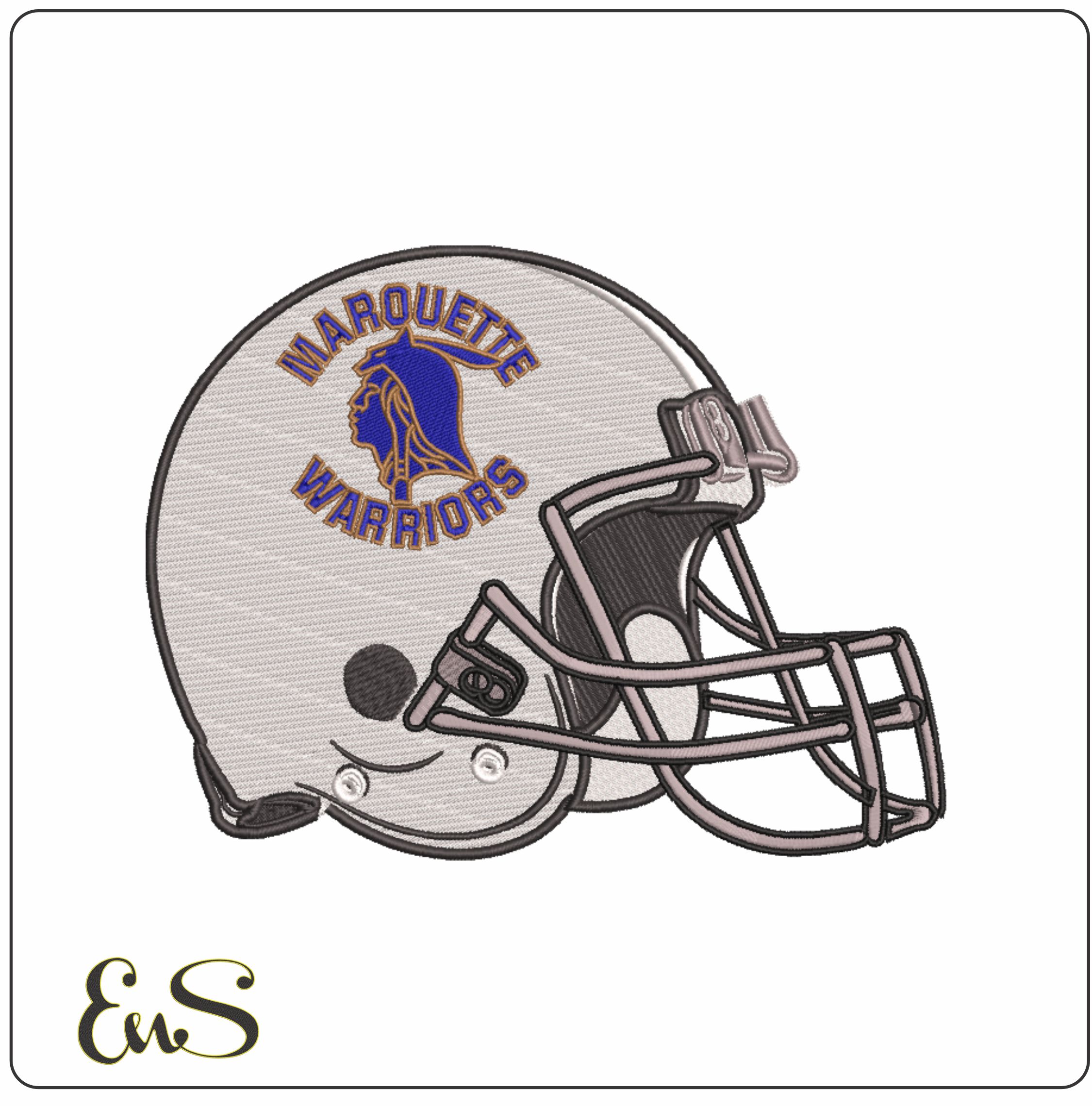 Af Helmet Marquette Golden Eagles 1971 To 1994 Marquette University