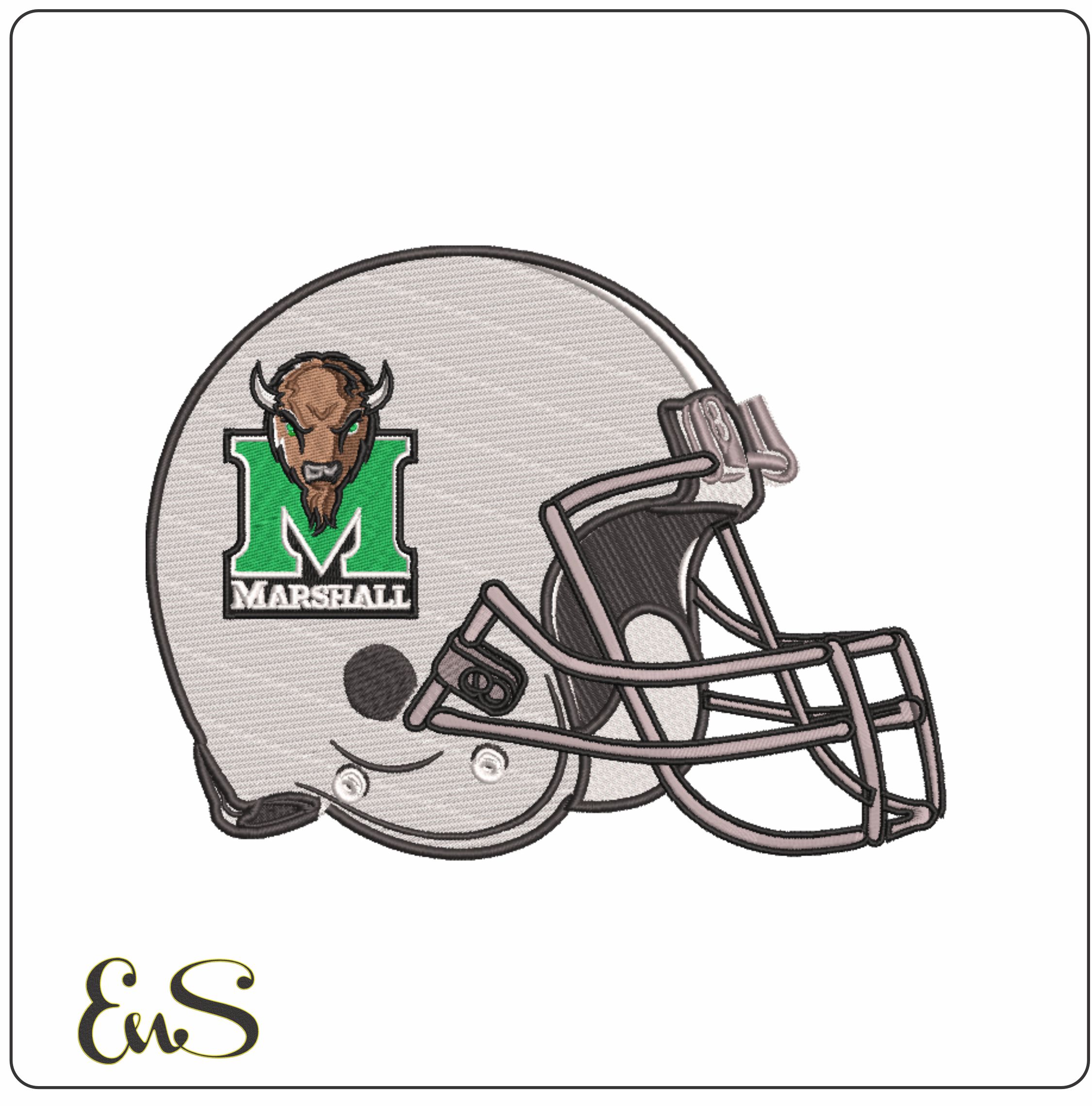 Af Helmet Marshall Thundering Herd 2001 On Marshall University