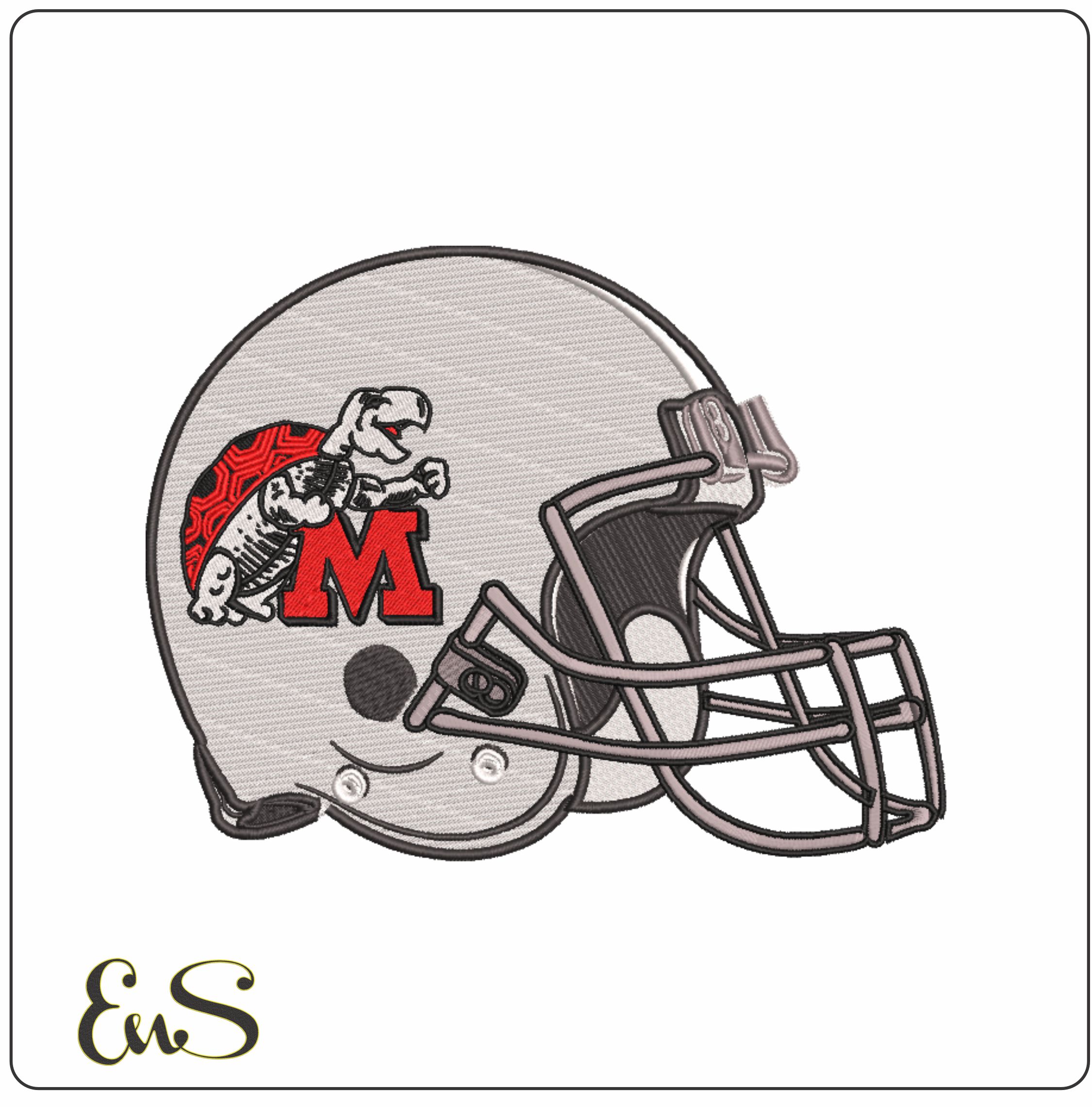 Af Helmet Maryland Terrapins 1970 To 1983 University Of Maryland