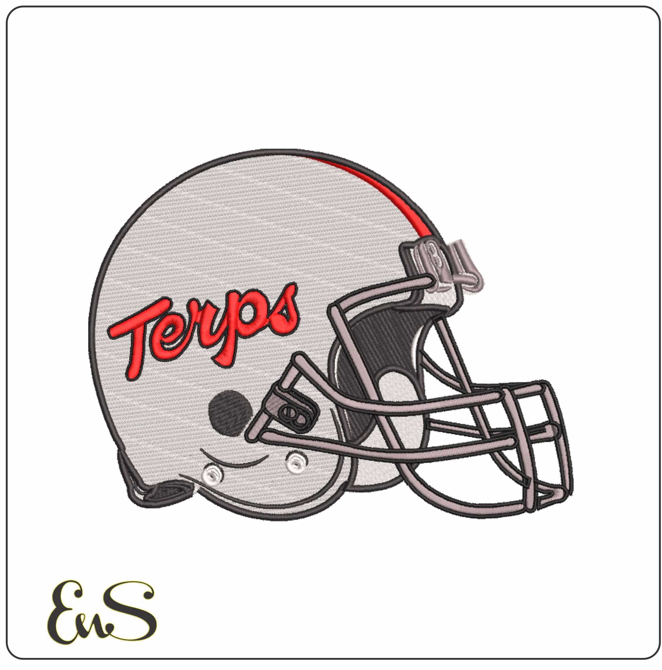 Af Helmet Maryland Terrapins Terps University Of Maryland