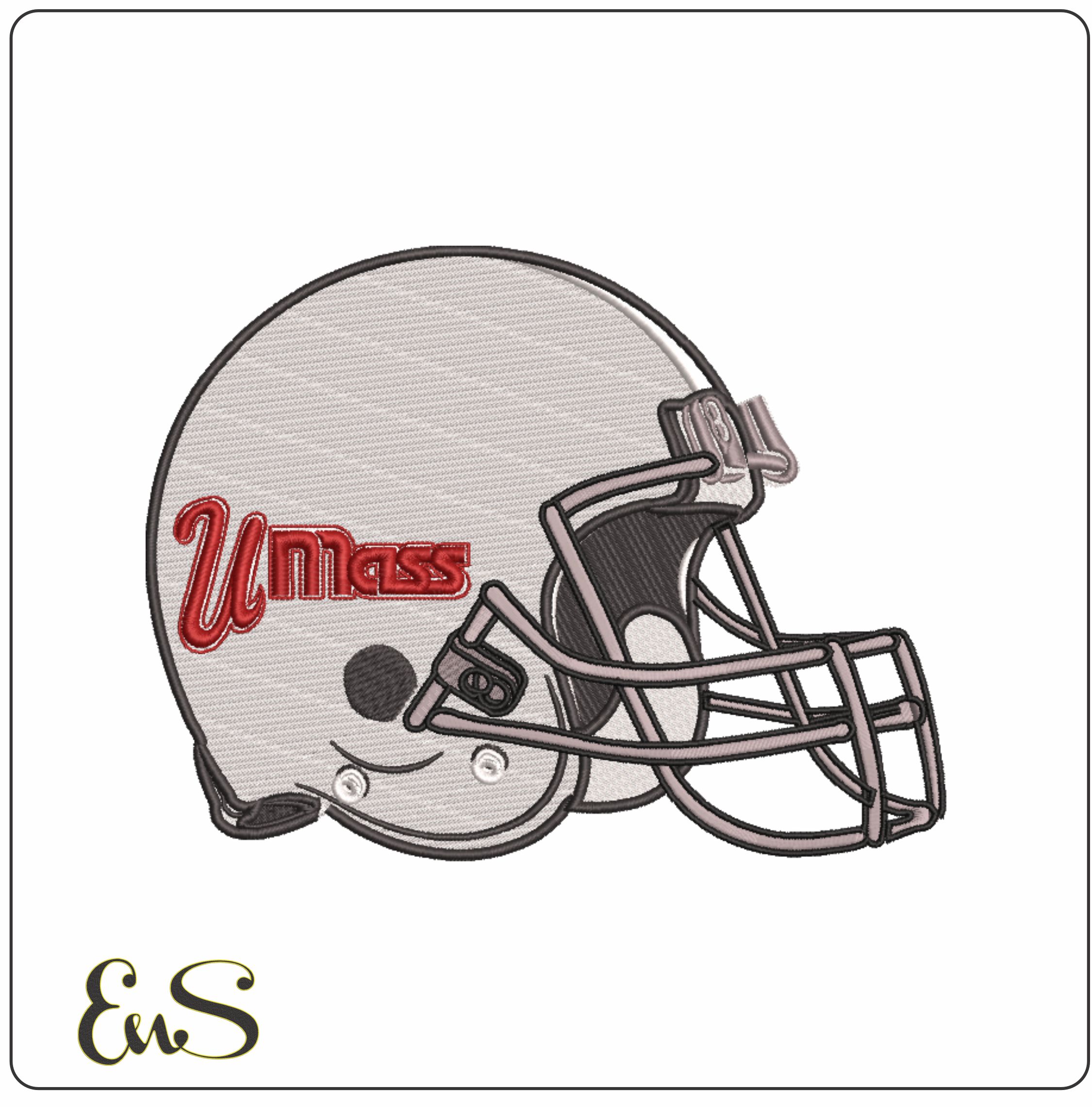 Af Helmet Massachusetts Minutemen 1993 To 2003 University Of Massachusetts