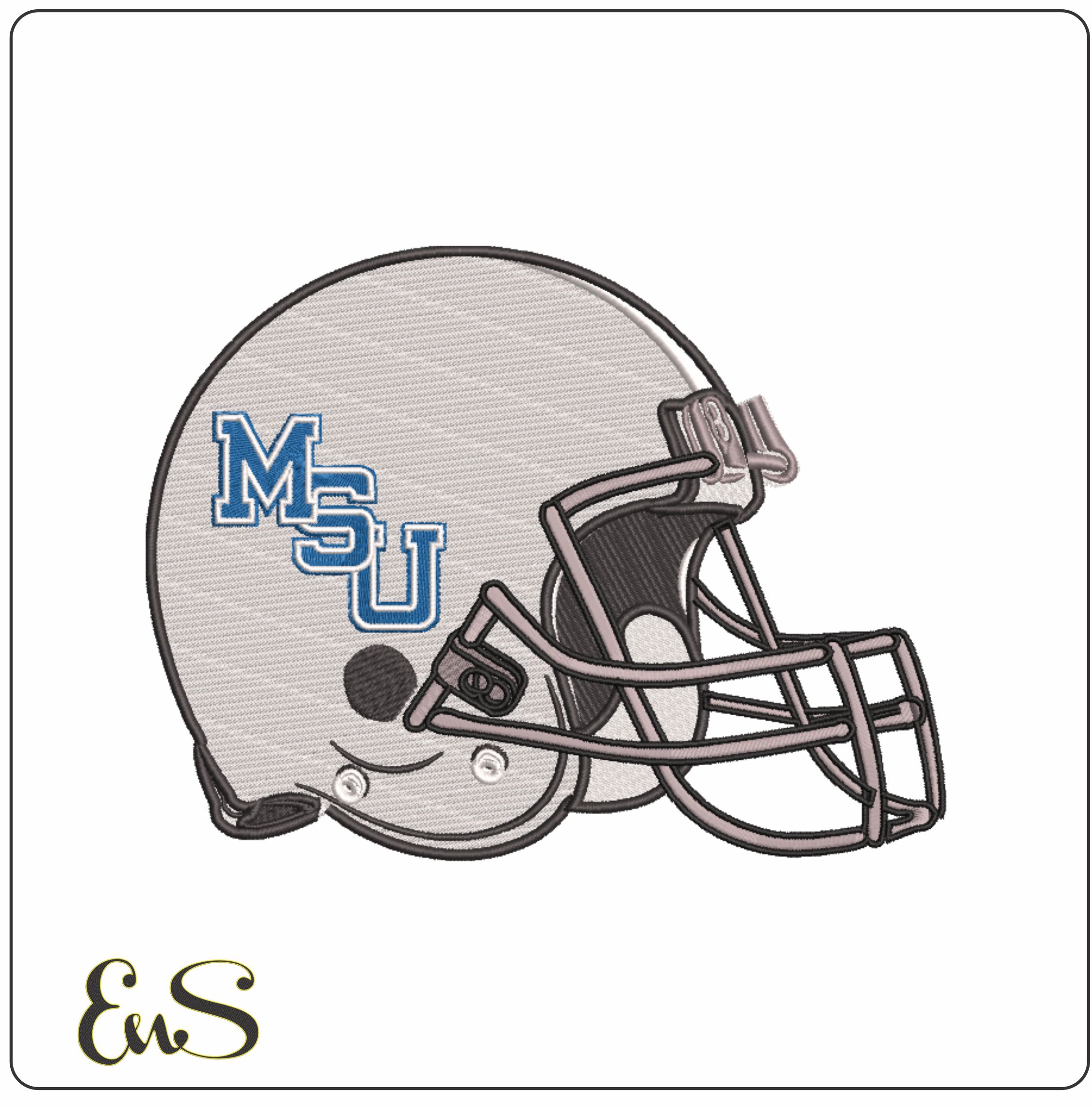 Af Helmet Memphis Tigers 1972 To 1979 University Of Memphis