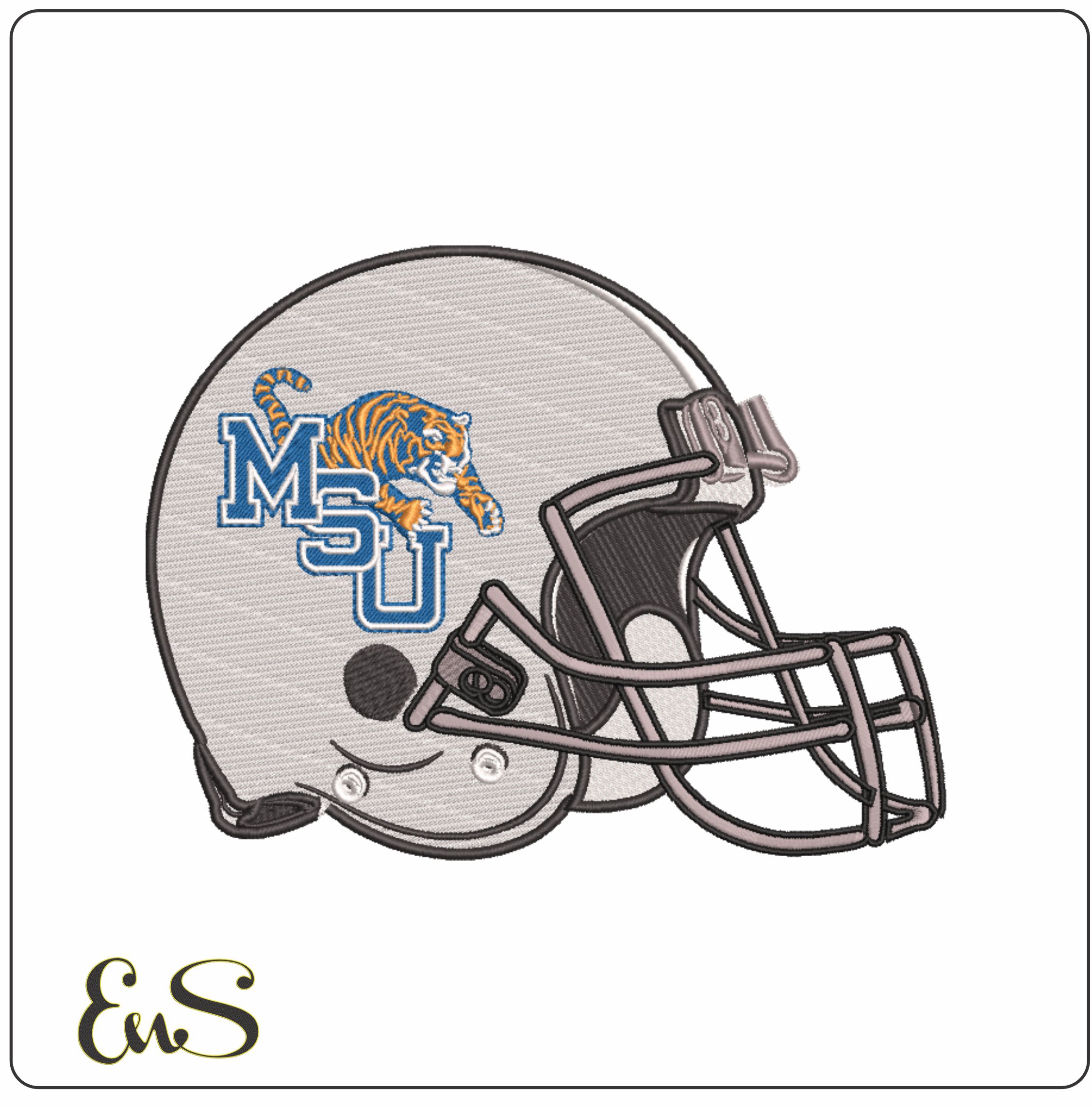 Af Helmet Memphis Tigers 1979 To 1993 University Of Memphis