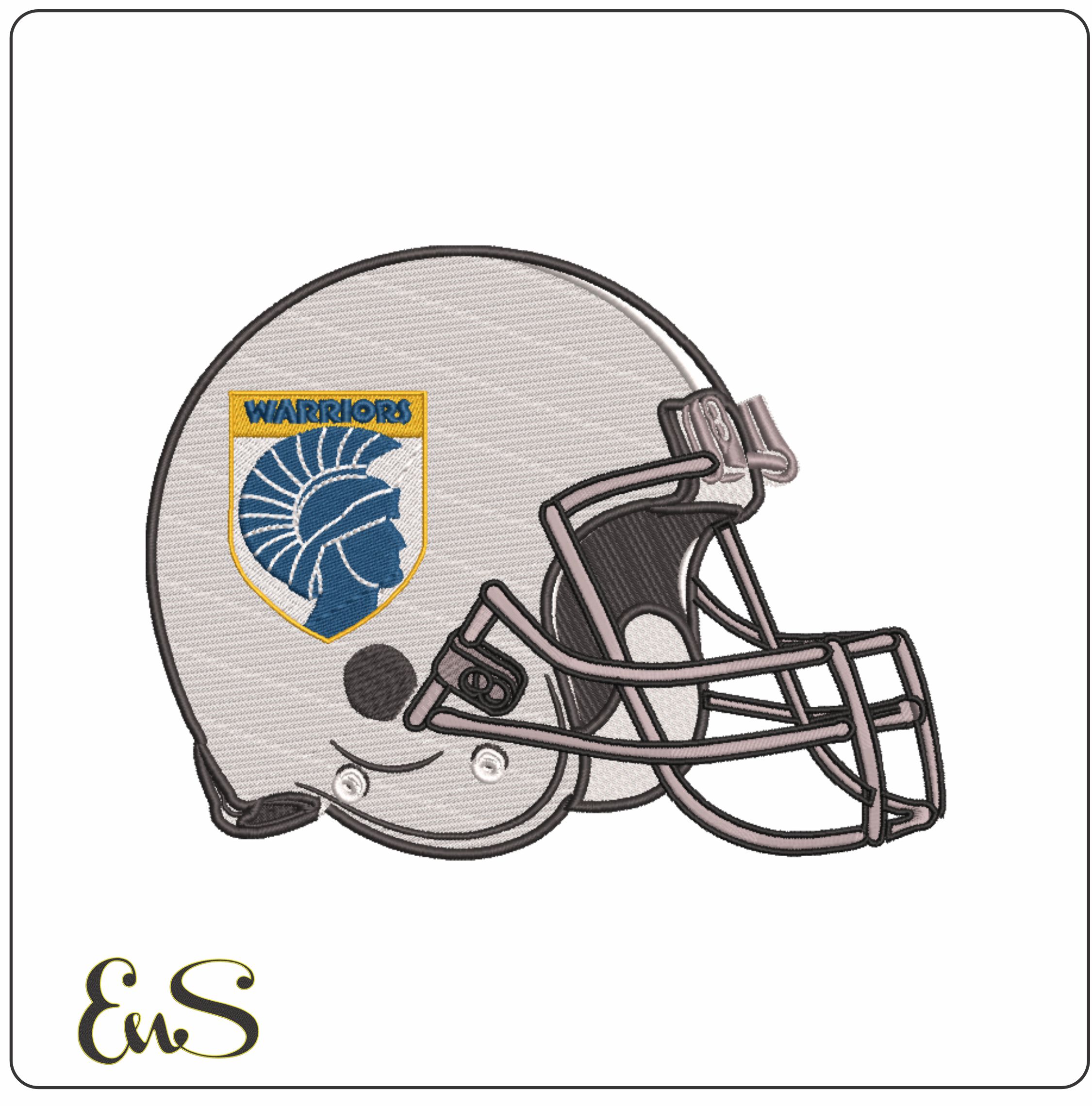 Af Helmet Merrimack Warriors Logo 2003 To 2006 Merrimack College