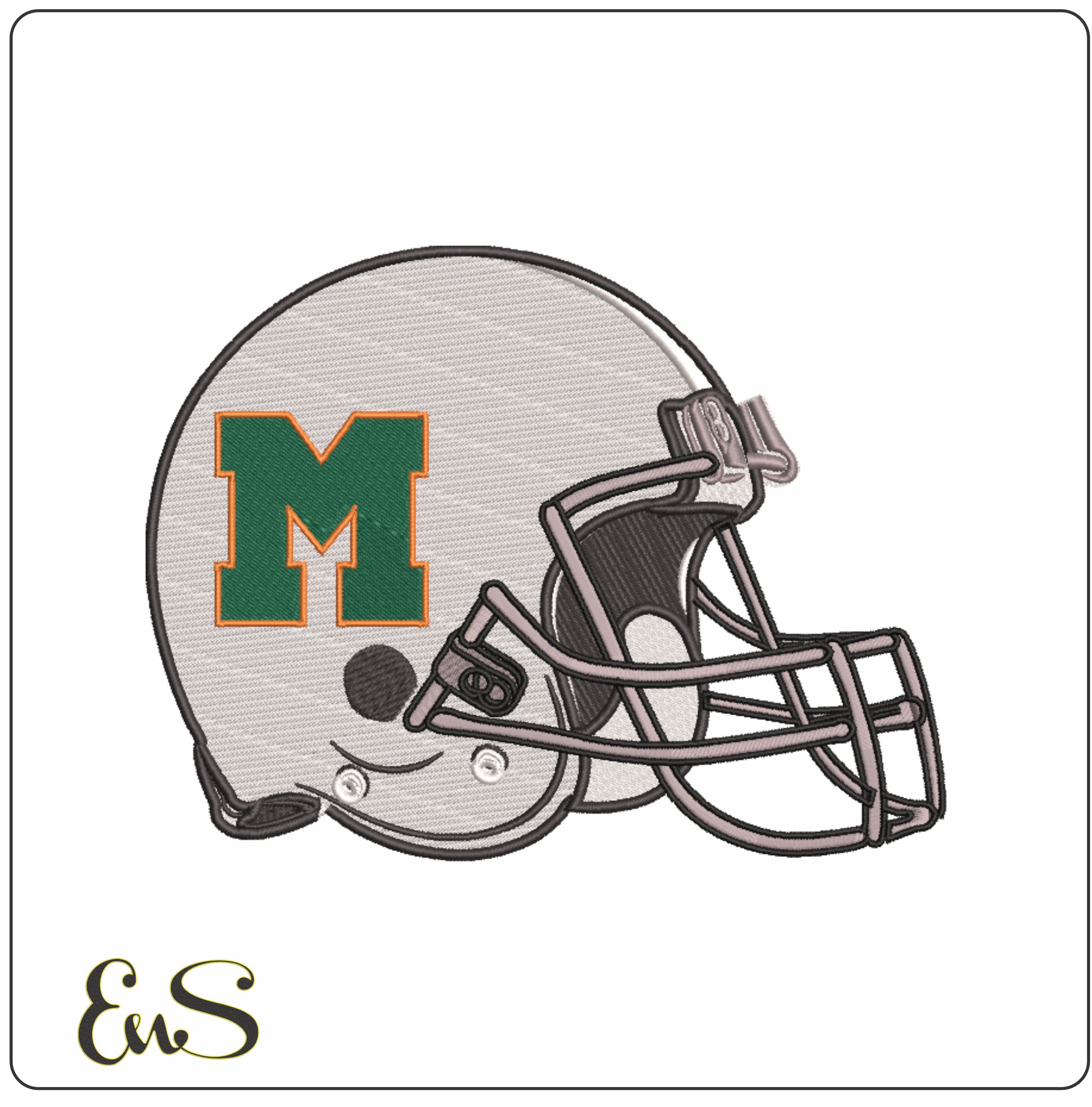 Af Helmet Miami Hurricanes 1928 To 1972 University Of Miami