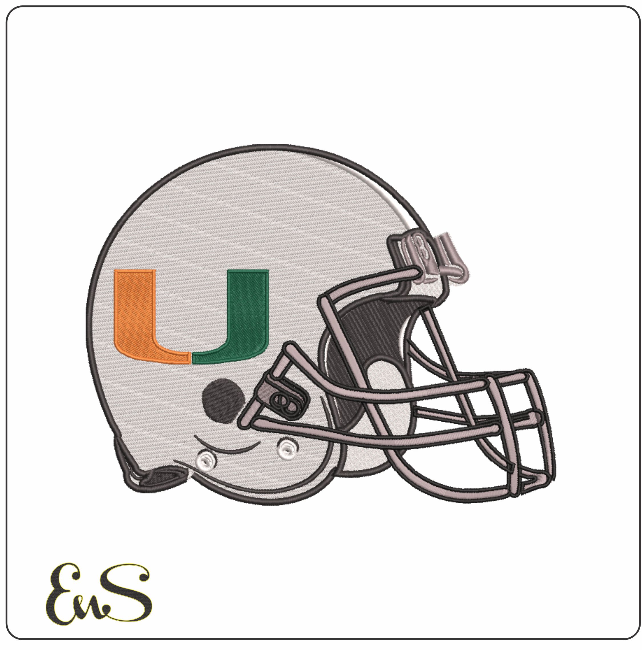 Af Helmet Miami Hurricanes 1973 On University Of Miami