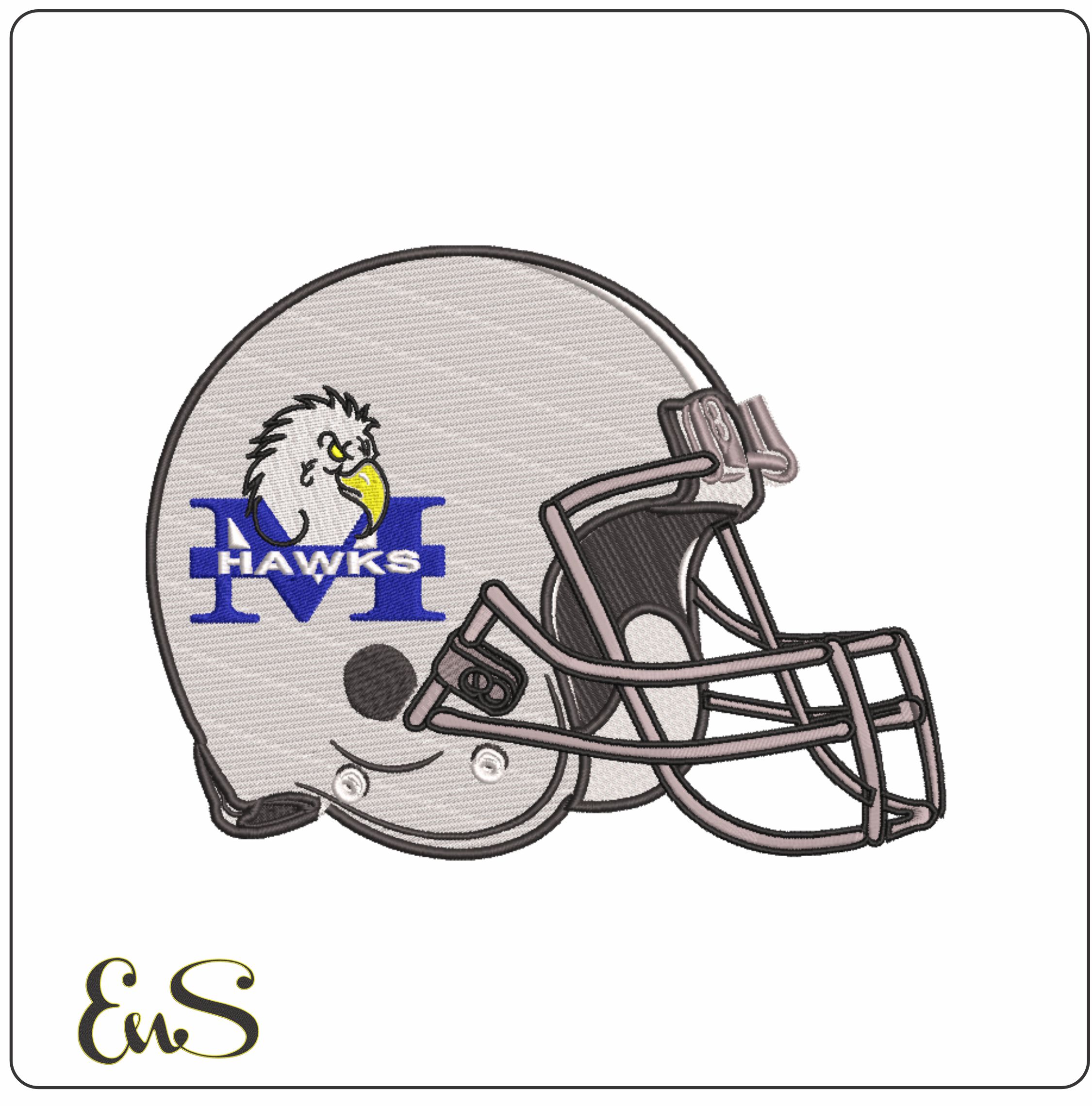 Af Helmet Monmouth Hawks 1993 To 2004 Monmouth Univesity