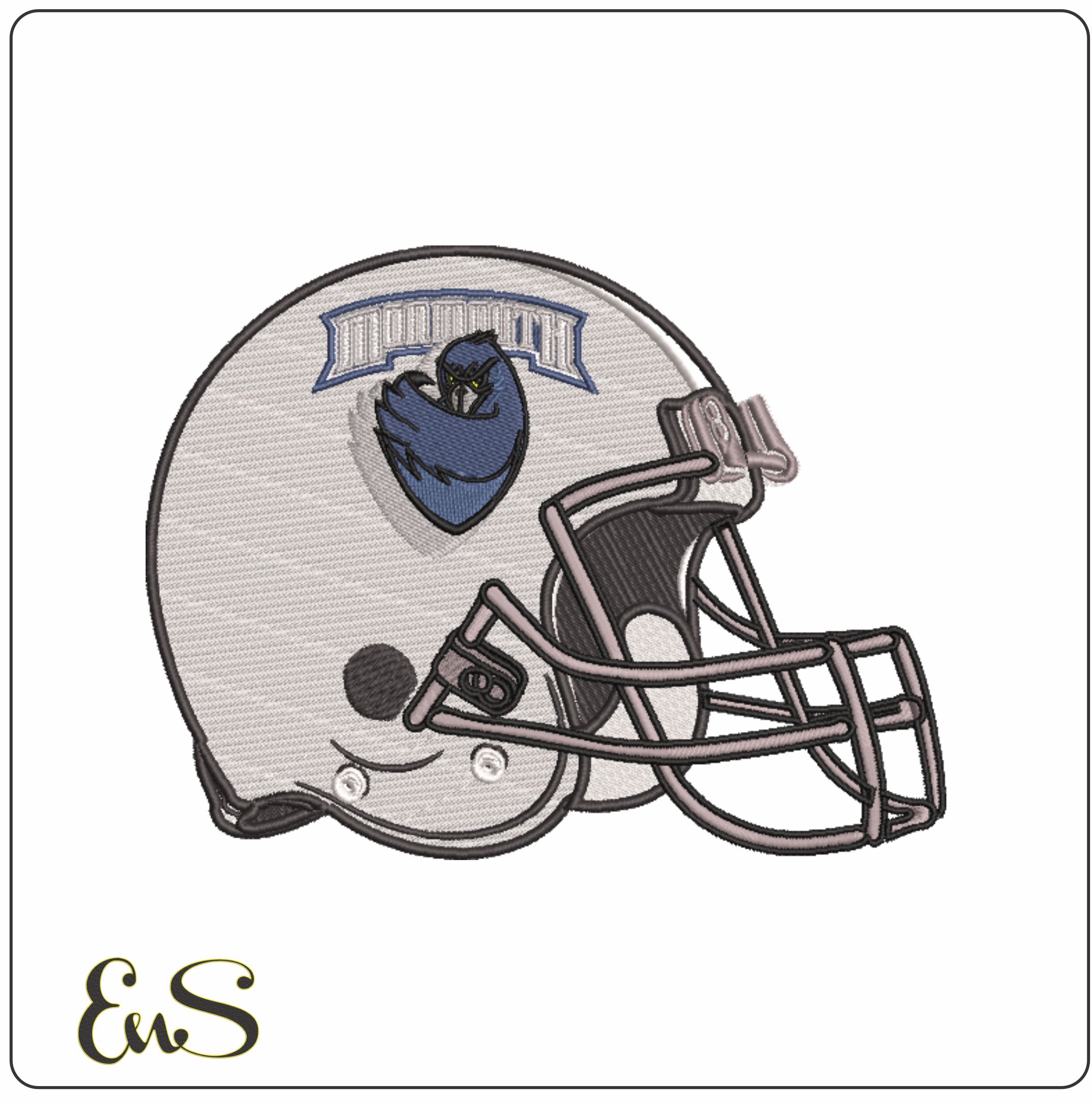Af Helmet Monmouth Hawks 2004 To 2014 Monmouth Univesity