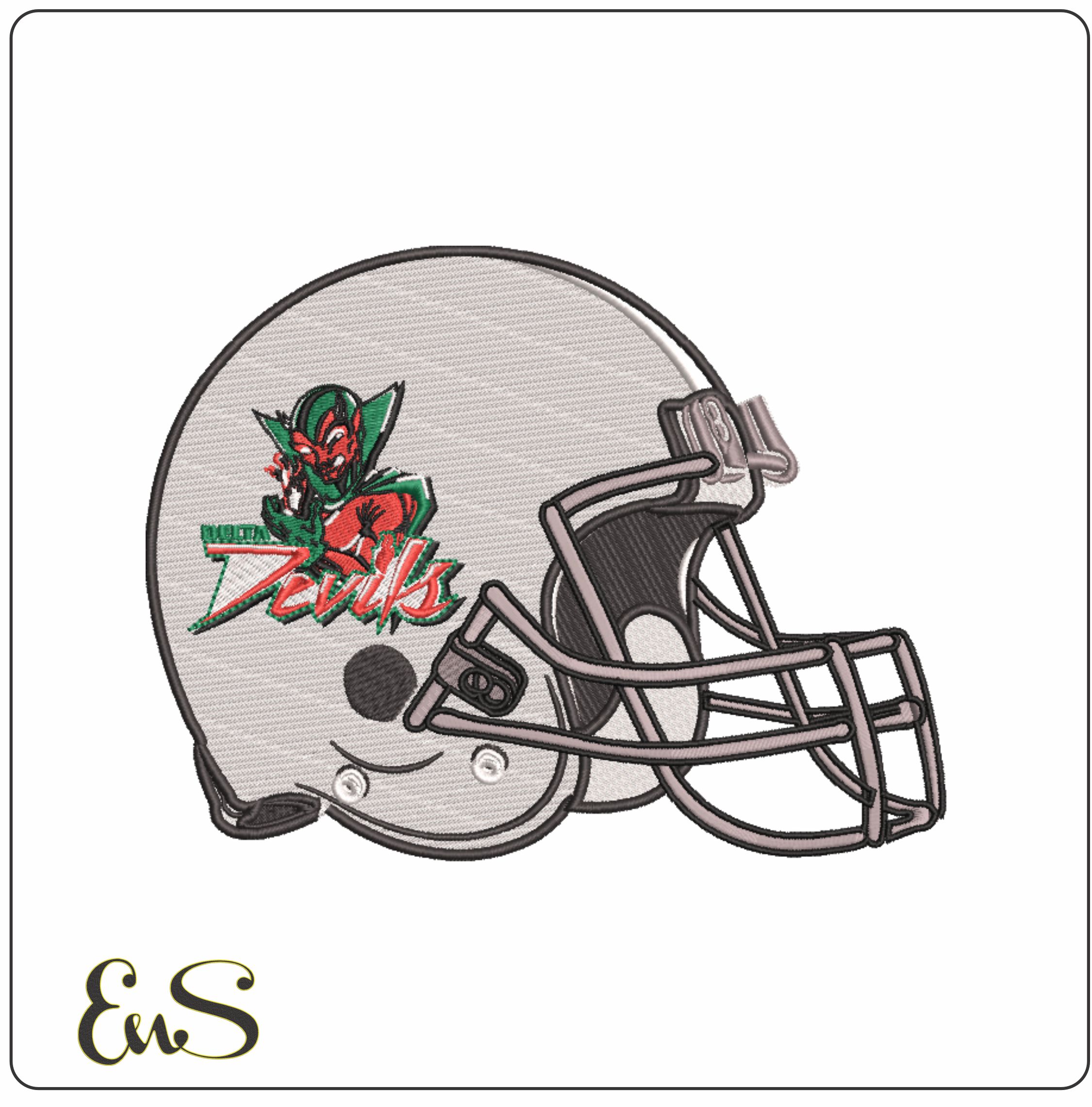 Af Helmet Mvsu Delta Devils 2002 On Mississippi Valley State University