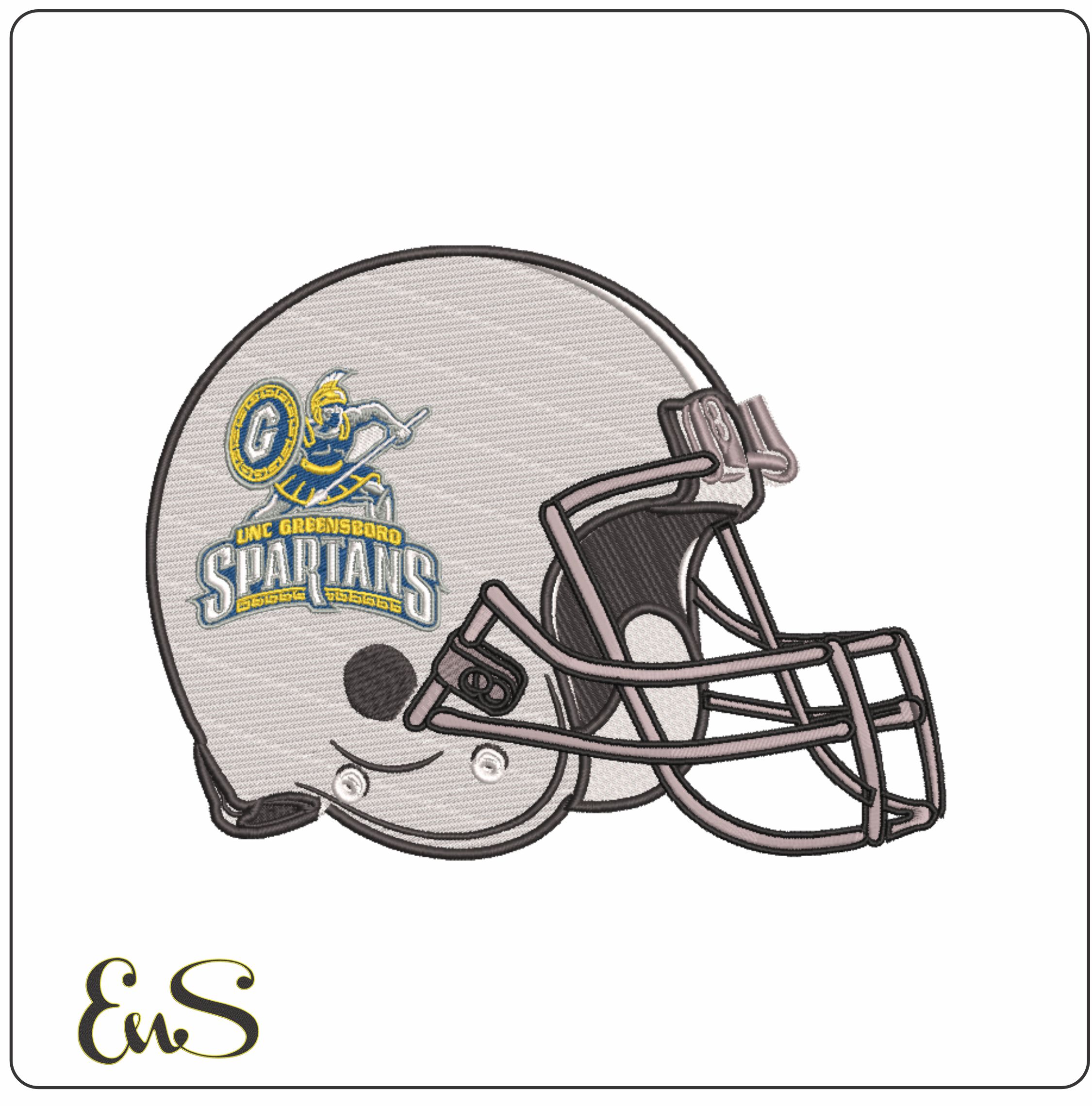 Af Helmet Nc Greensboro Spartans 1999 To 2011 University Of North Carolina