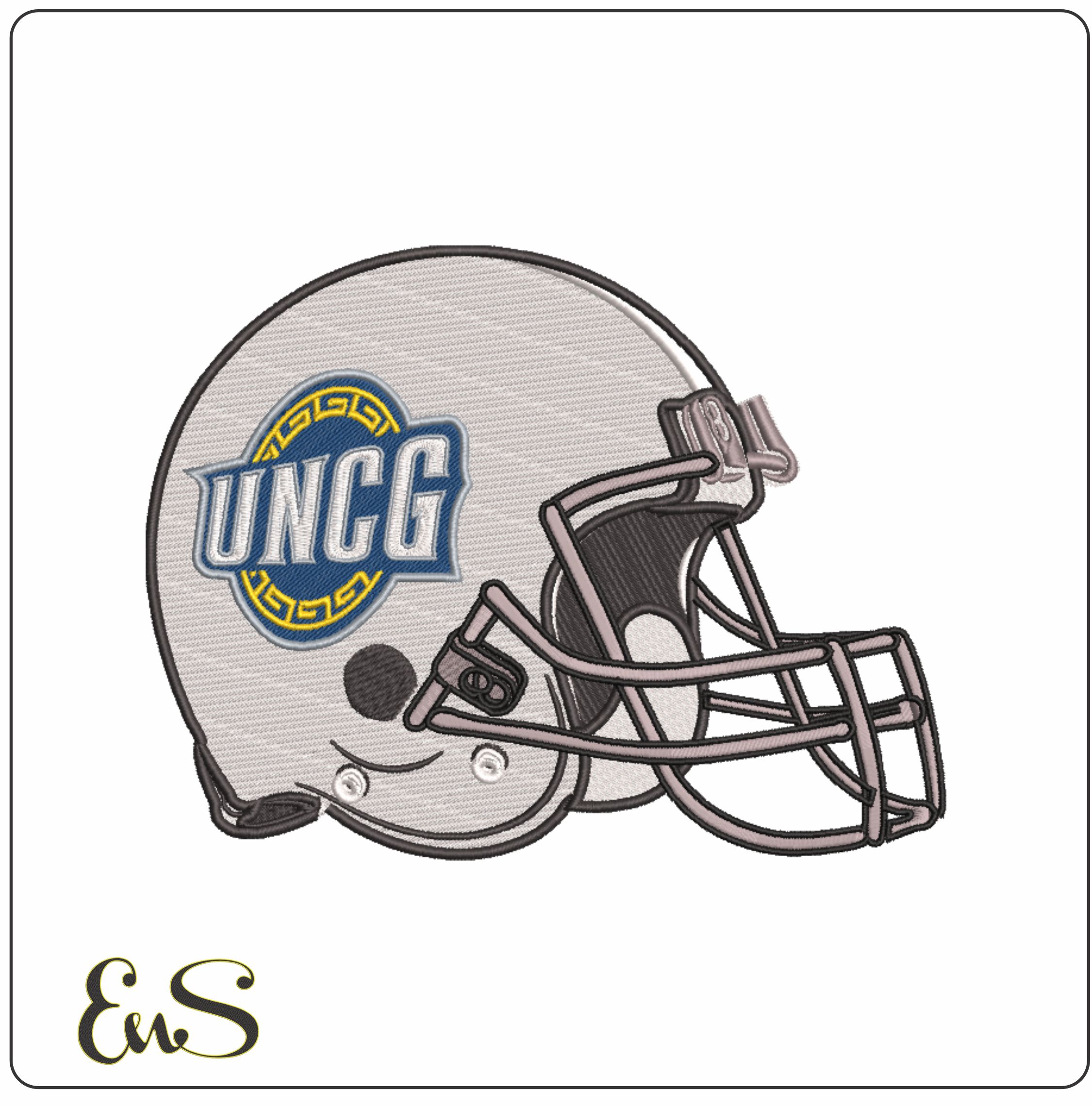 Af Helmet Nc Greensboro Spartans 2011 To 2018 University Of North Carolina