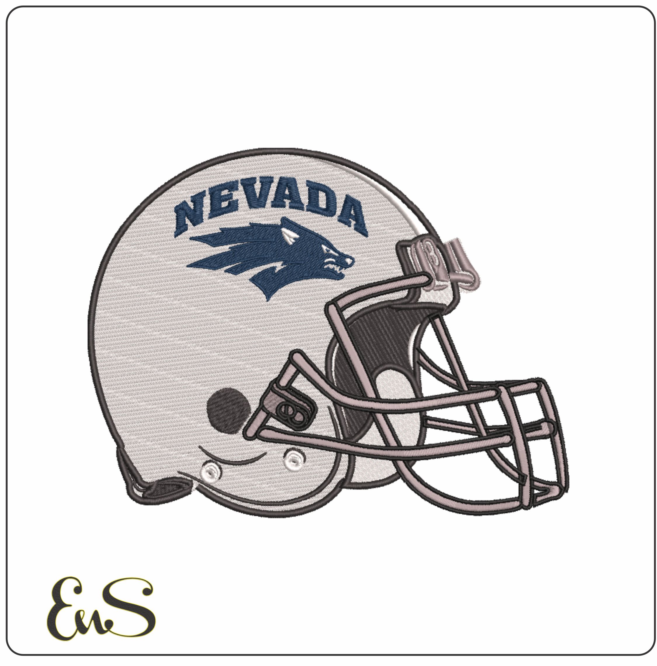 Af Helmet Nevada Wolf Pack 2008 University Of Nevada