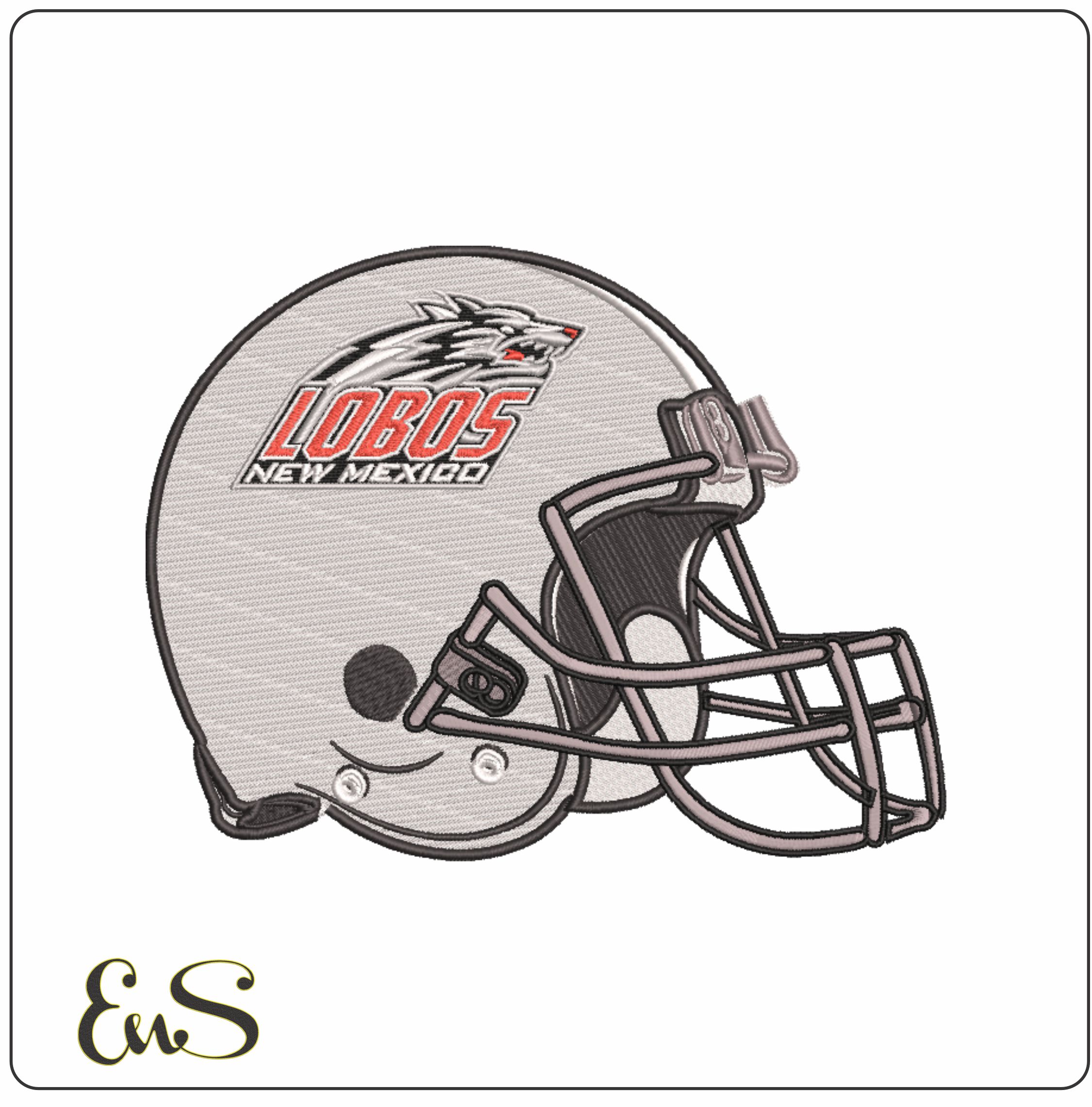Af Helmet New Mexico Lobos 1999 To 2008 University Of New Mexico