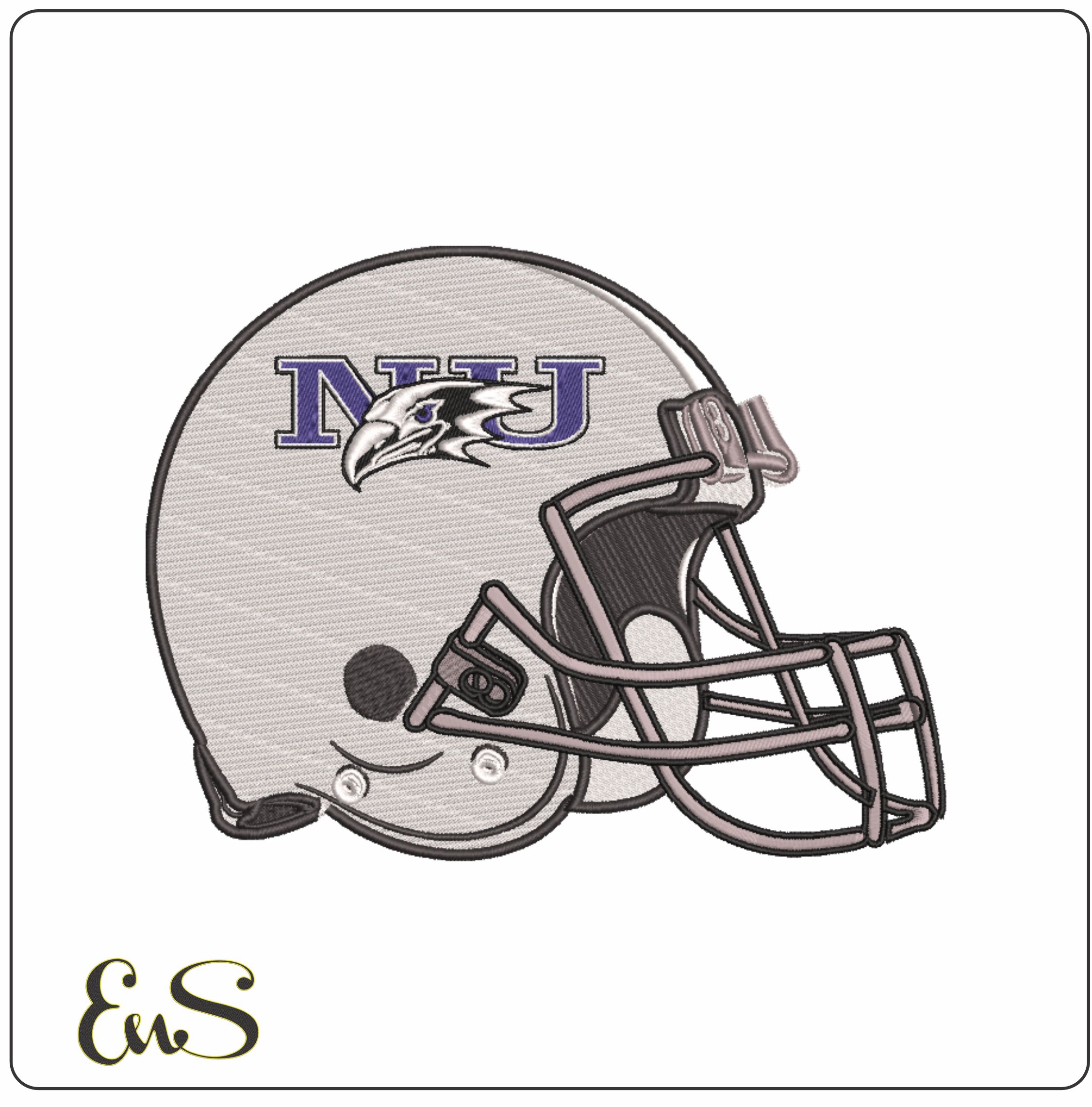 Af Helmet Niagara Purple Eagles Logo 2001 On Niagara University
