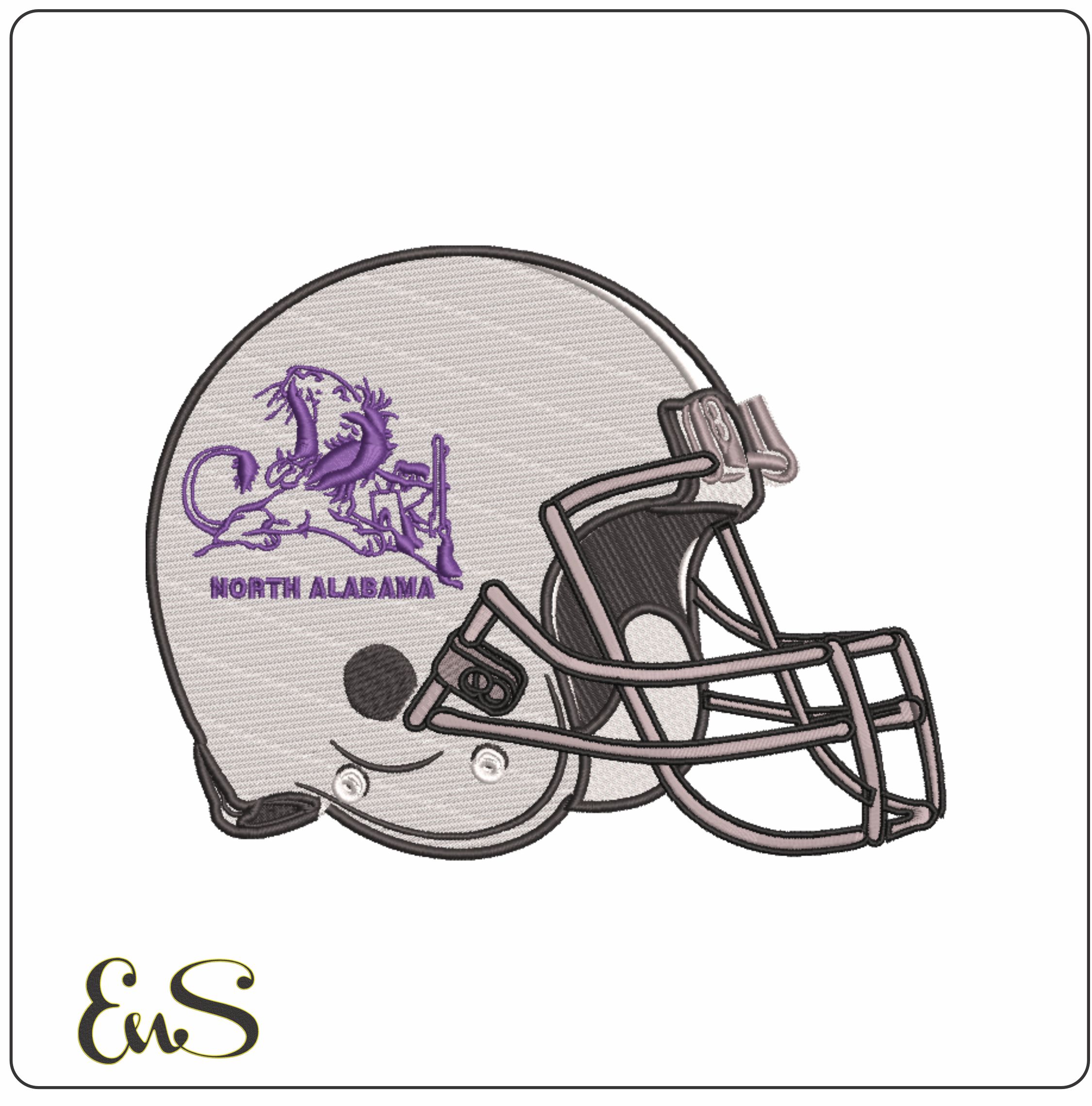 Af Helmet North Alabama Lions 1984 To 1995 University Of North Alabama